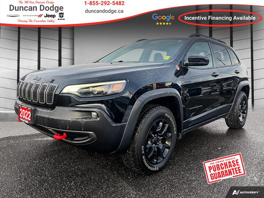 2022 Jeep Cherokee Trailhawk, Low KM, No accidents, 4X4, Park Assist