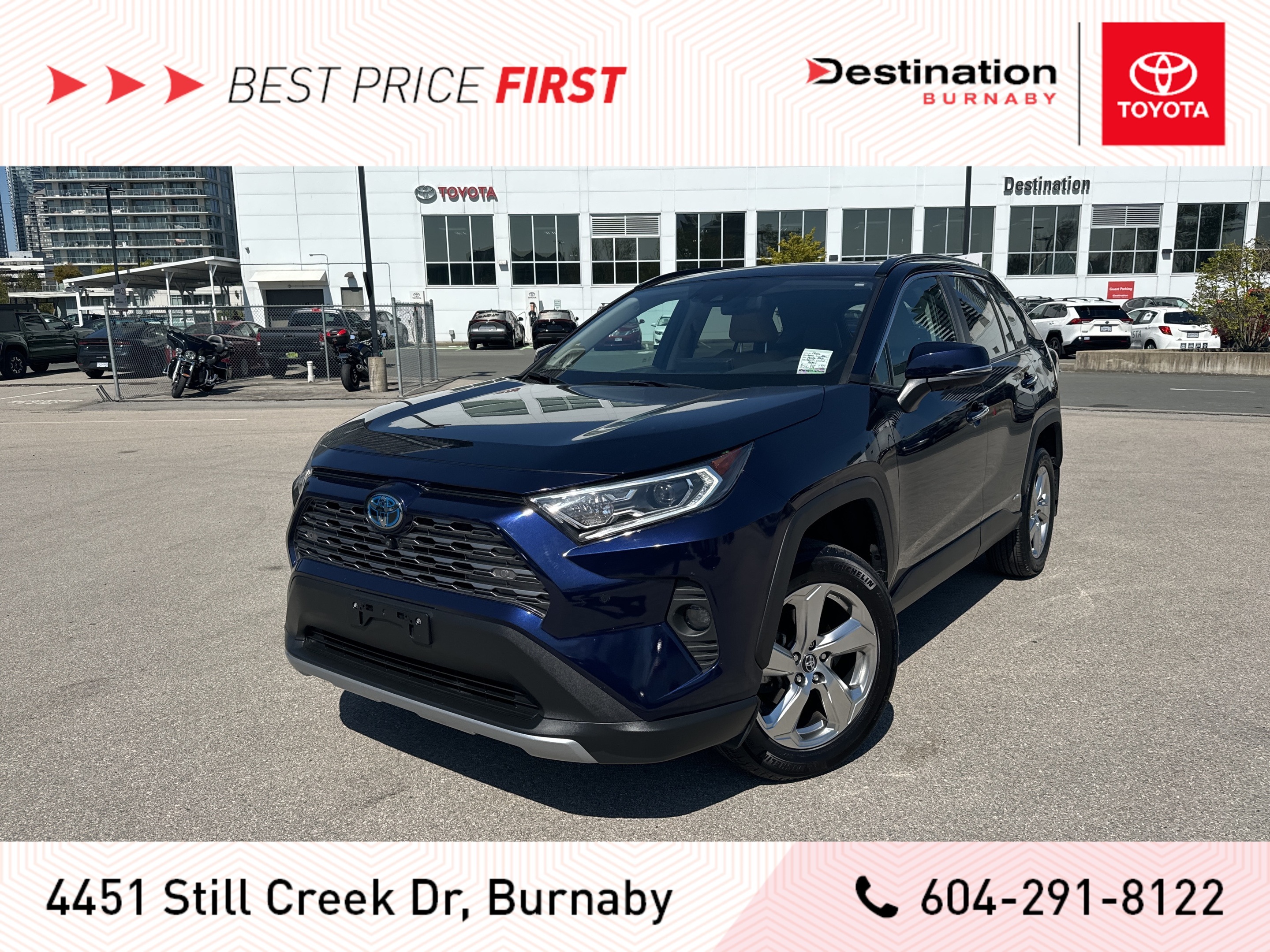 2020 Toyota RAV4 Hybrid Limited Top Trim! Toyota Certified! Fully Equipped