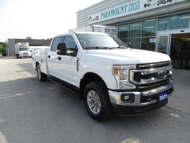 2021 Ford F-350 GAS 4X4 CREW NEW SERVICE UTILITY BODY / 2 IN STOCK