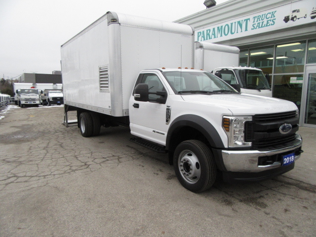 2018 Ford F-550 DOESEL 17 FT BOX WITH POWER RAIL GATE LIFT