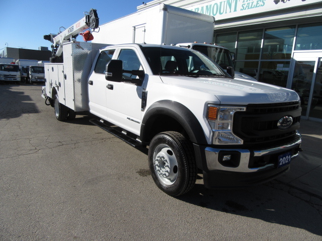 2021 Ford F-550 DIESEL 4X4 WITH NEW SERVICE/UTILITY BODY & CRANE