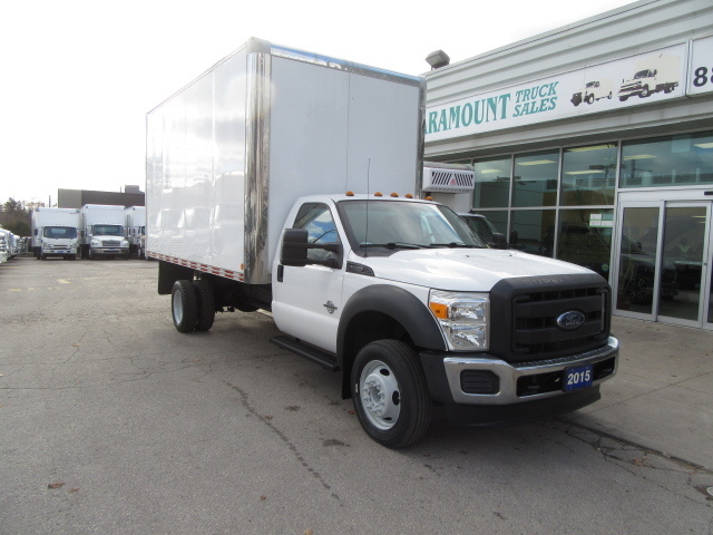 2015 Ford F-550 DIESEL WITH 16 FT ALUMINUM HIGH BOX CUBE