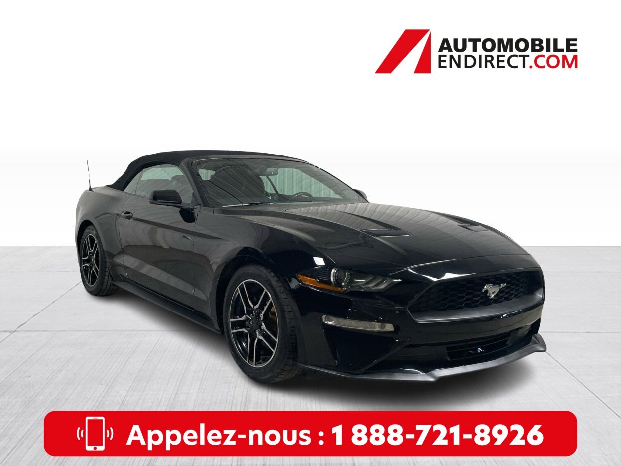 2020 Ford Mustang Ecoboost Premium Mags Cuir Toit amovible Sièges ch