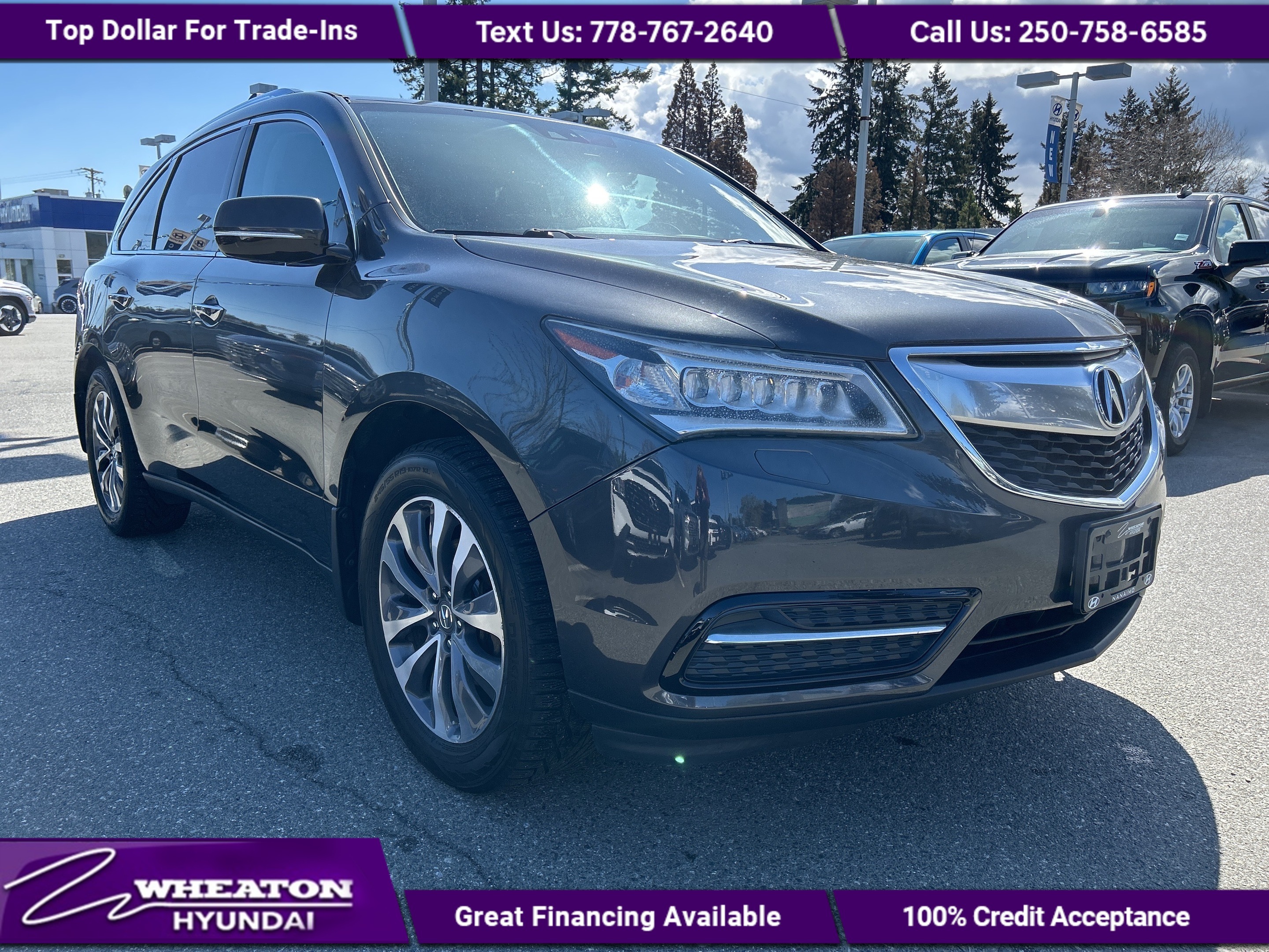 2015 Acura MDX Nav Pkg, No Accidents, One Owner, Island Car, Trad