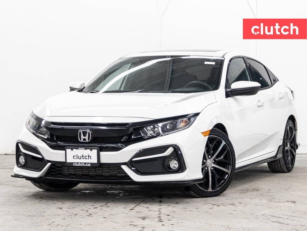 2021 Honda Civic Hatchback Sport w/ Apple CarPlay & Android Auto, Bluetooth, 