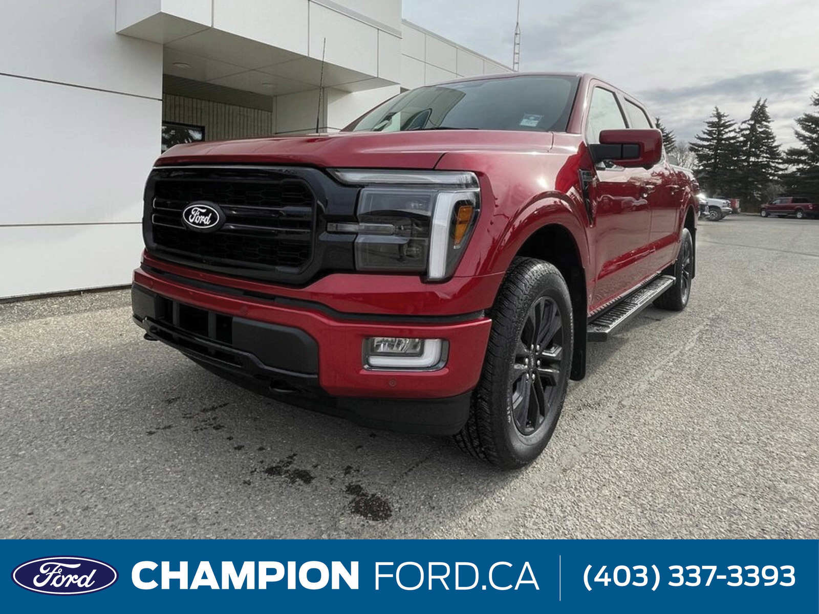 2024 Ford F-150 LARIAT - RAPID RED MET TINTED CC