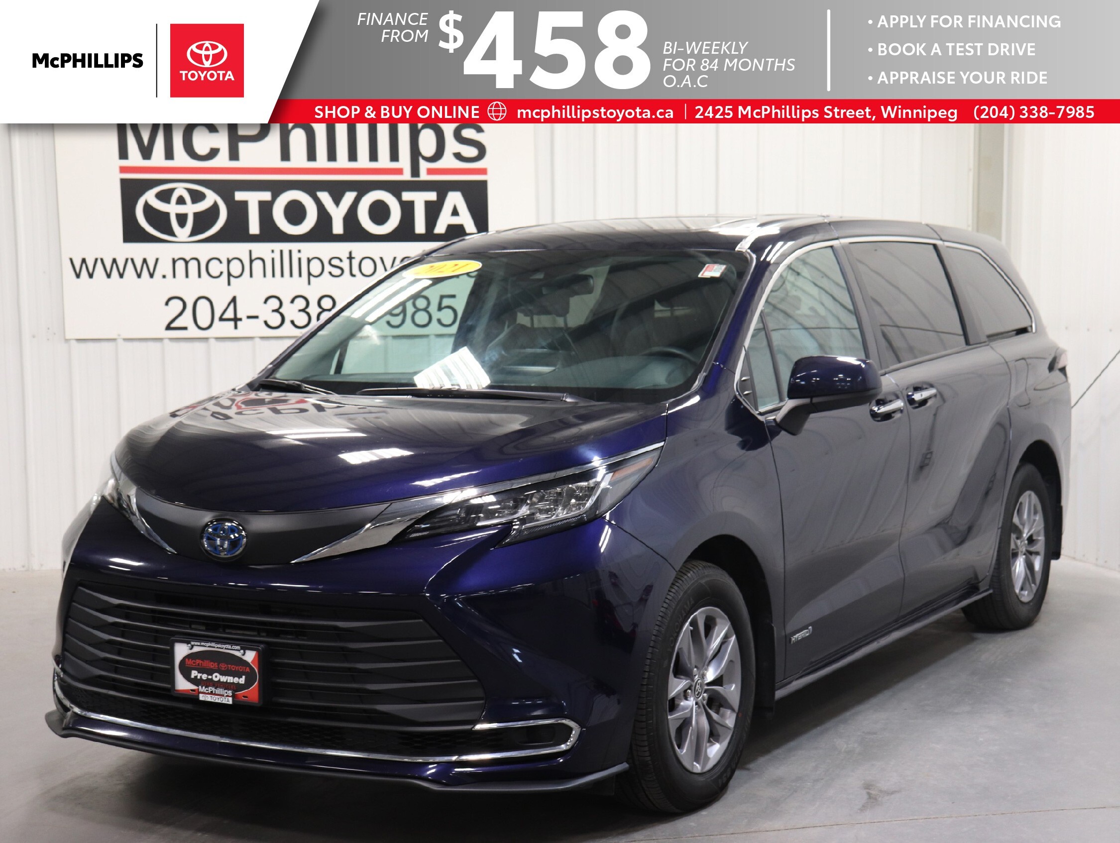 2021 Toyota Sienna 8-Passenger | FWD | NO ACCIDENTS | ONE OWNER