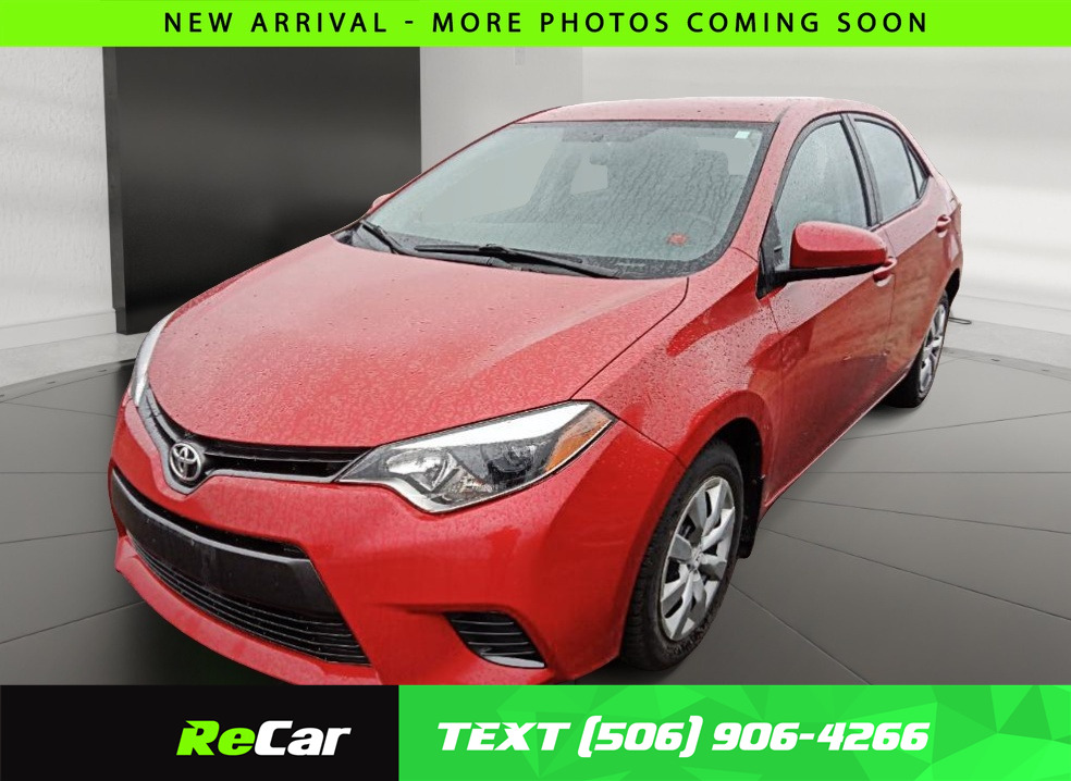 2016 Toyota Corolla Heated Seats | Air Conditioning | Touchscreen Mult