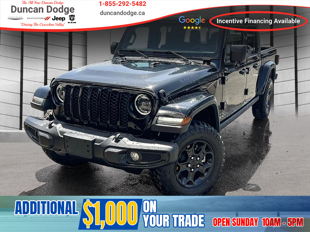 2023 Jeep Gladiator Willys | 4X4 | Hardtop | Back-up Cam