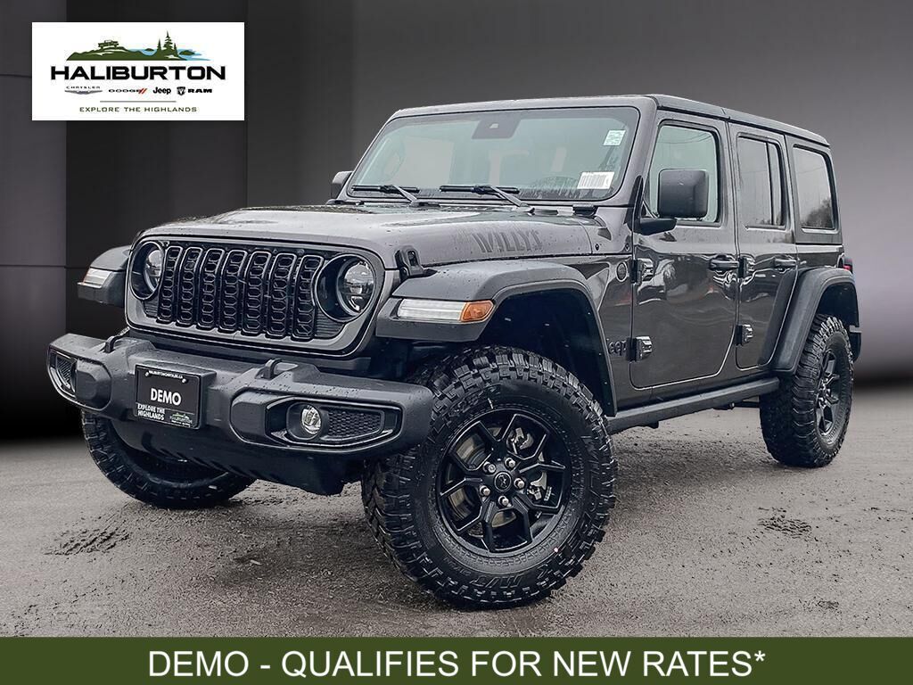 2024 Jeep WRANGLER UNLIMITED Willys - DEMO/CONVENIENCE/TECH/TOW PKG/HARD TOP