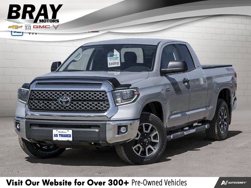 2020 Toyota Tundra SR5 DOUBLE CAB, 4X4, 5.7L, HEATED CLOTH, CERTIFIED