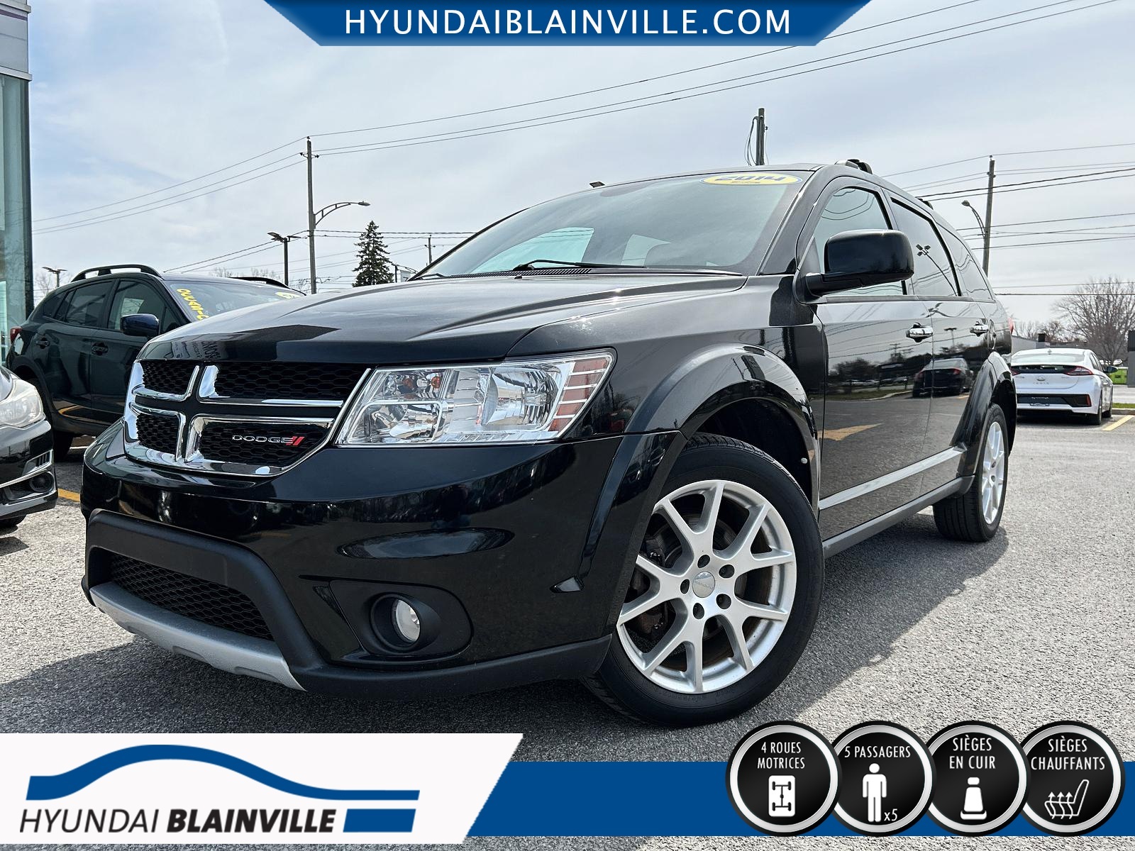2014 Dodge Journey AWD, R/T, V6 3.6L, CUIR, 93 000 KMS, MAGS+