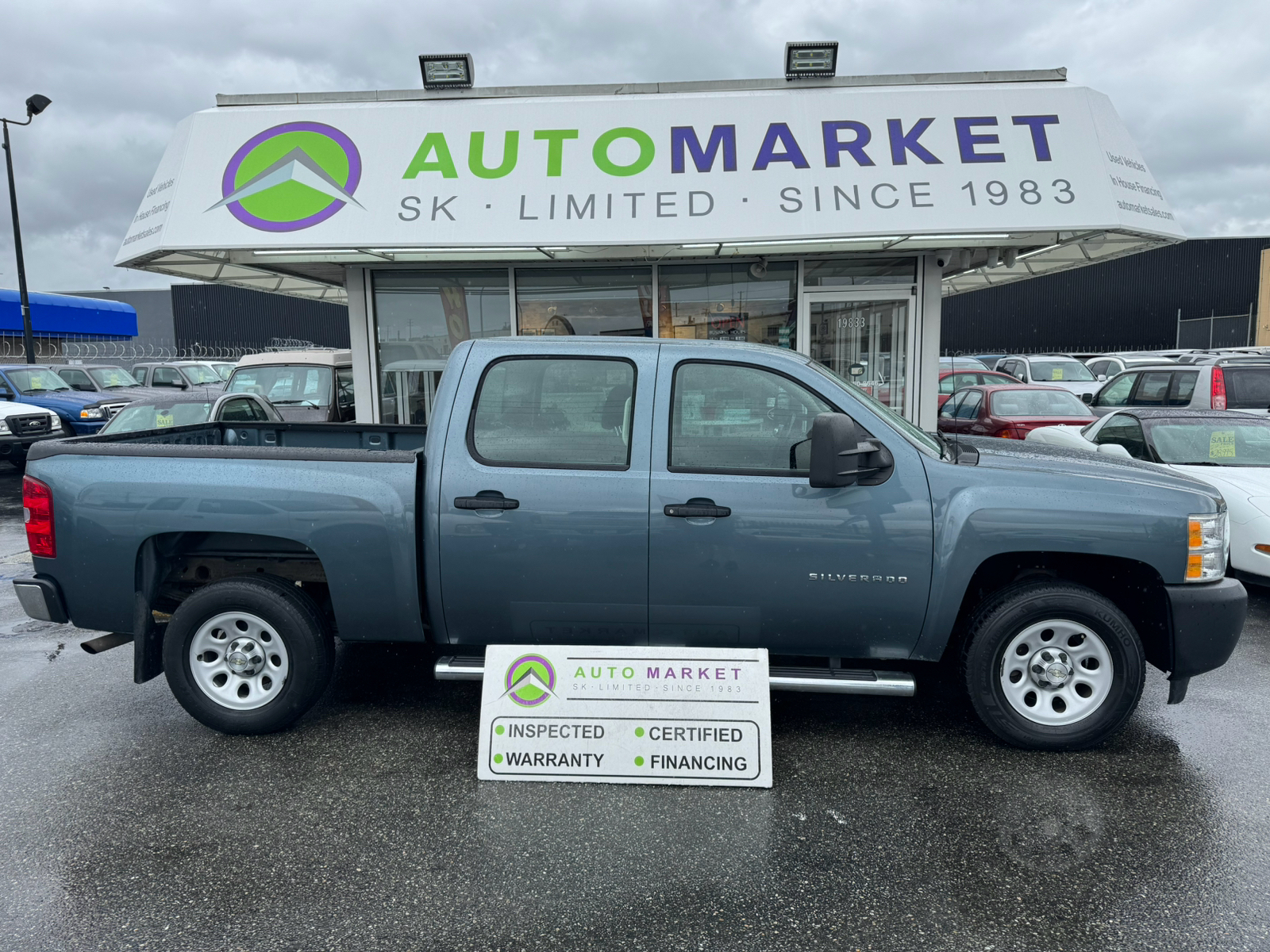 2013 Chevrolet Silverado 1500 ONLY 85,000KM'S! WT Crew 2WD INSPECTED W/BCAA MBRS