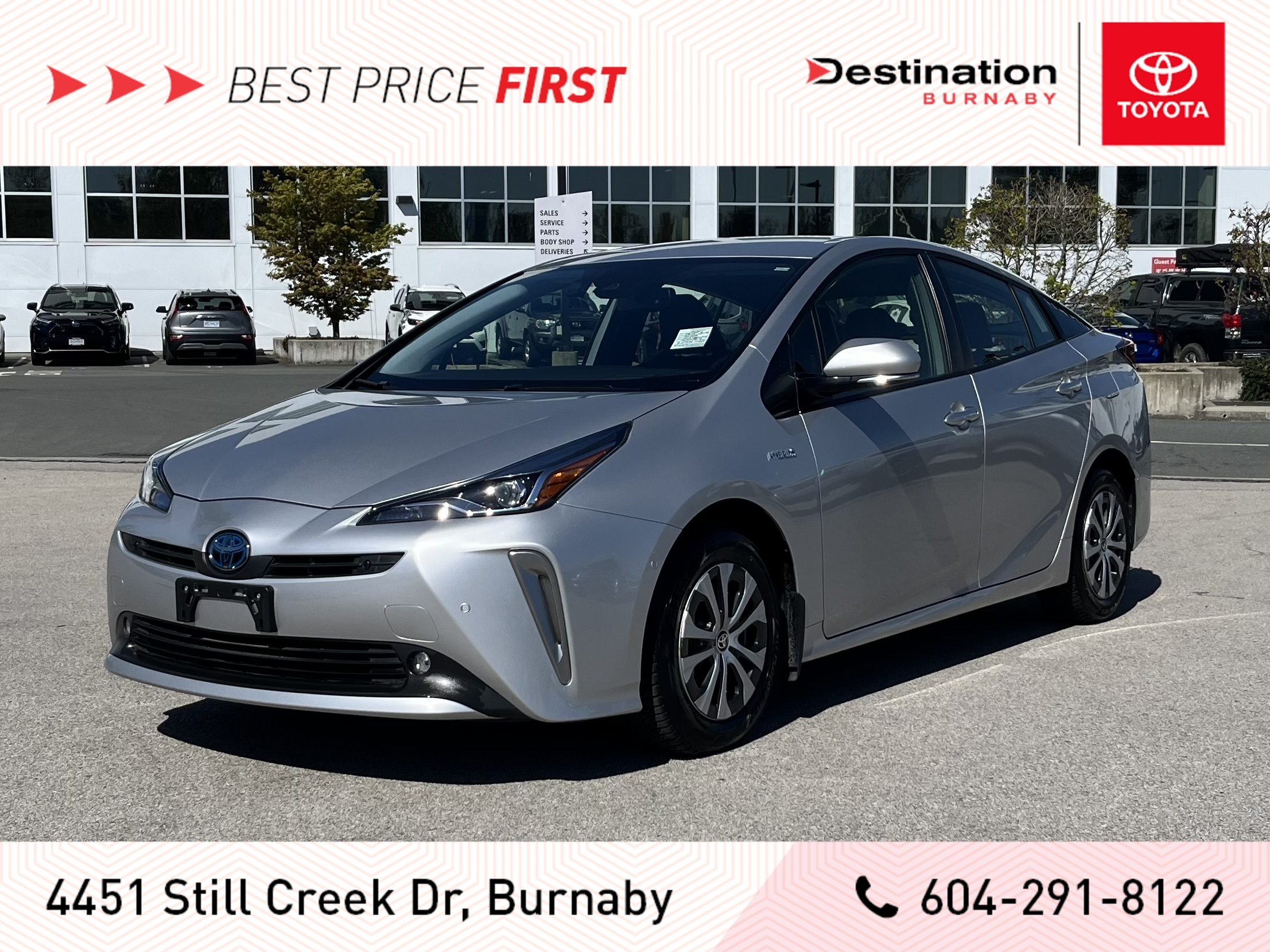 2019 Toyota Prius Technology Advanced AWD-e CVT, One owner, Low Kms