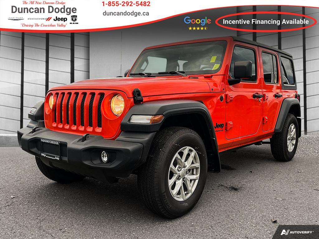 2023 Jeep Wrangler Sport S, Removable Top, A/C, Back-Up Cam. 