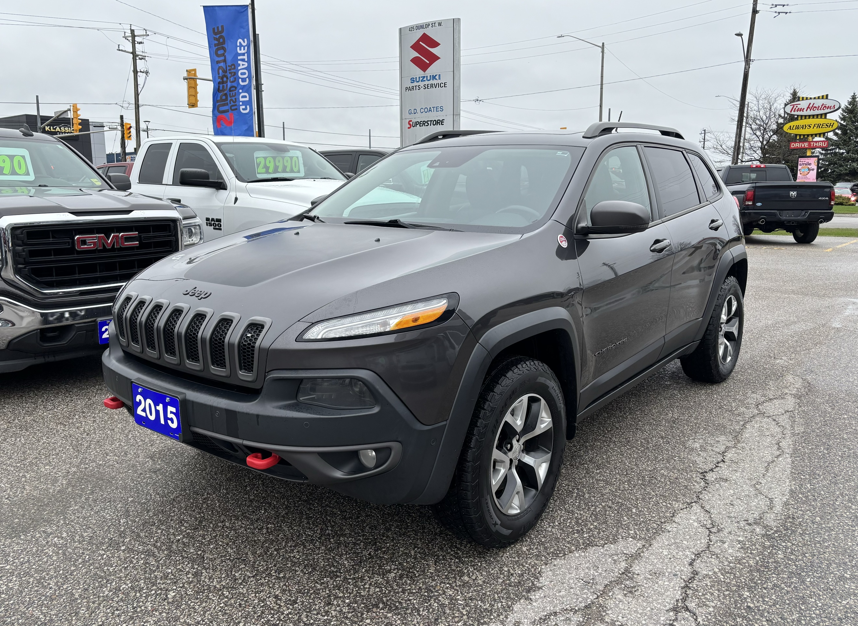 2015 Jeep Cherokee Trailhawk 4x4 ~Nav ~Cam ~Bluetooth ~Leather ~Roof