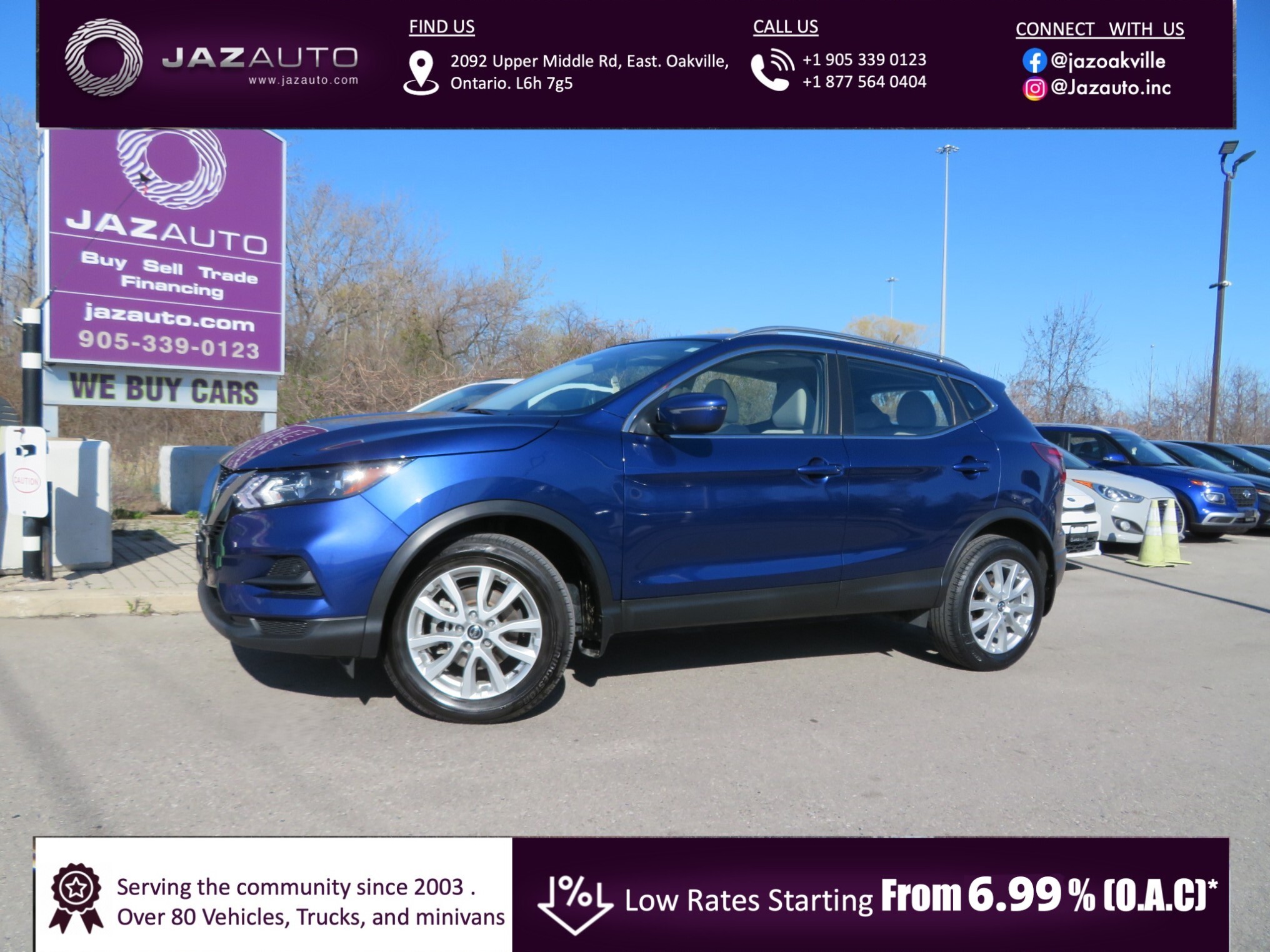 2022 Nissan Qashqai SV WITH SUNROOF FULL FACTORY WARRANTY AND SAFETY I