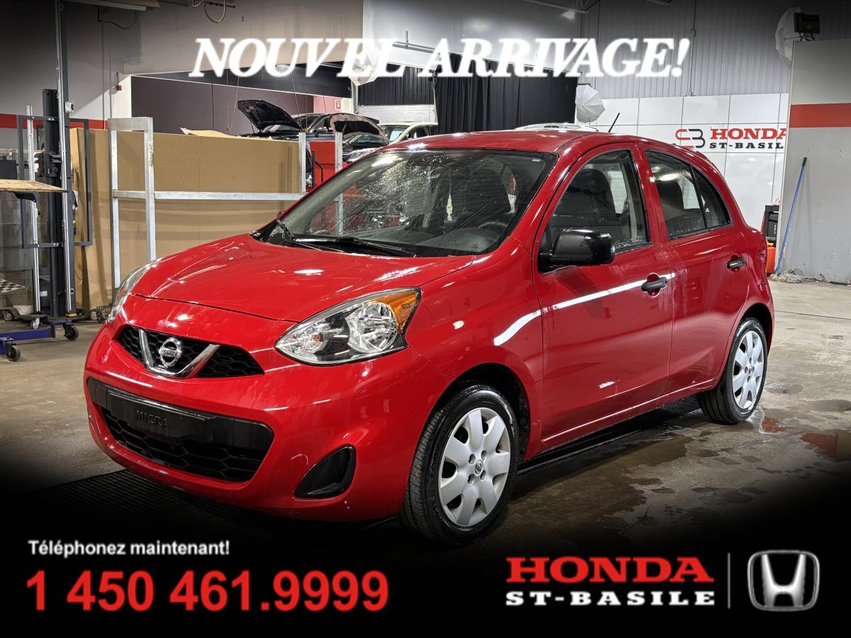 2017 Nissan Micra S + A/C + 43696 KM + CRUISE+ WOW !!