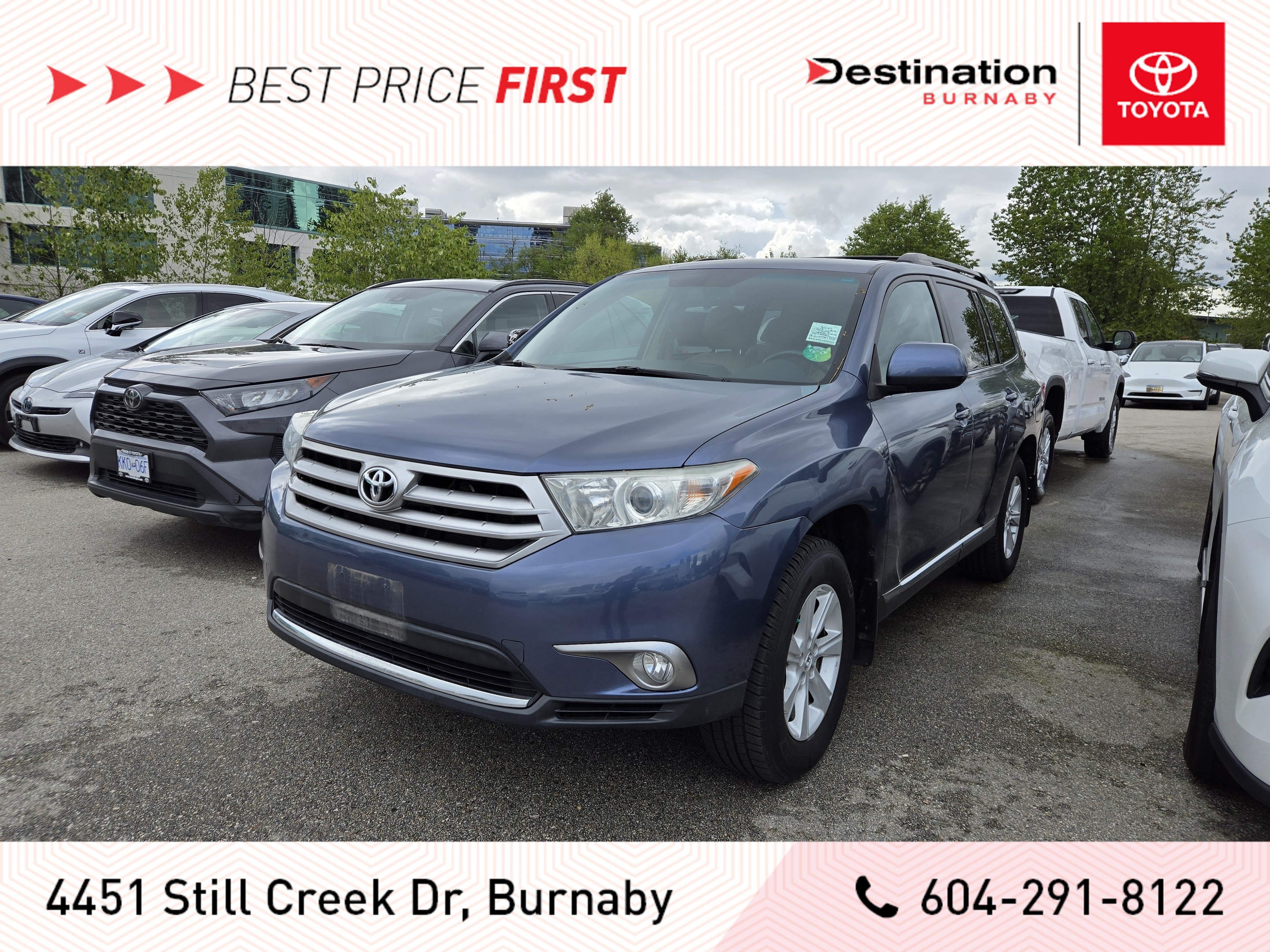 2013 Toyota Highlander 4WD V6 w/ Leather Package - Local, One Owner!