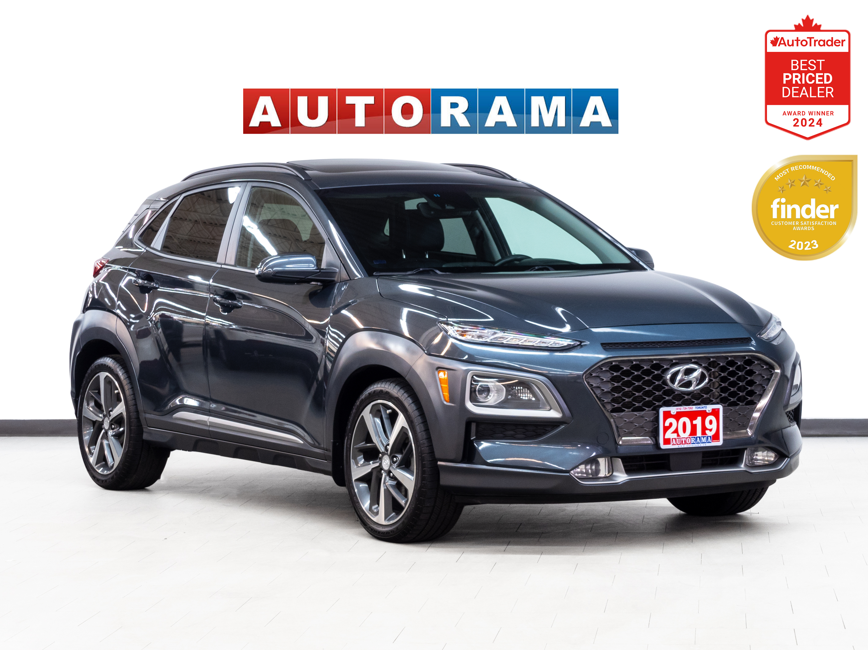 2019 Hyundai Kona ULTIMATE | AWD | Nav | Leather | Sunroof | CarPlay