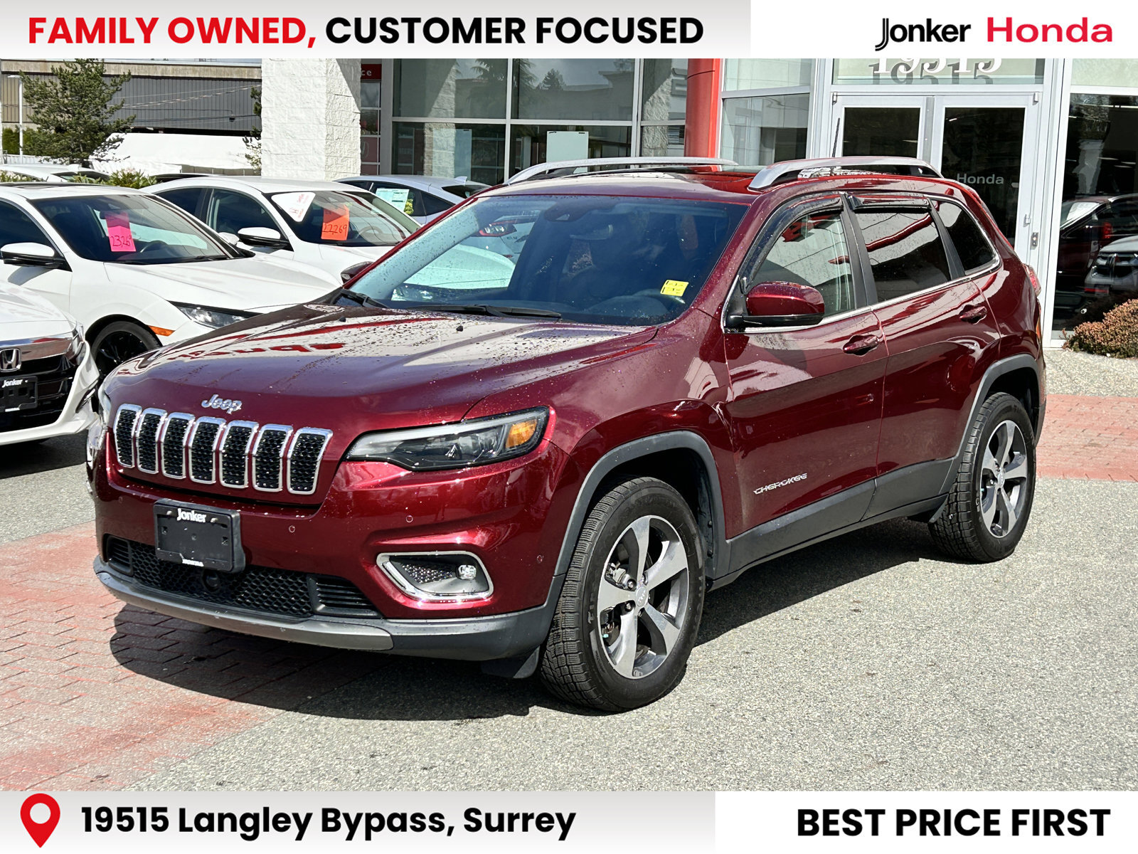 2019 Jeep Cherokee LEATHER NAVI AWD 1 OWNER