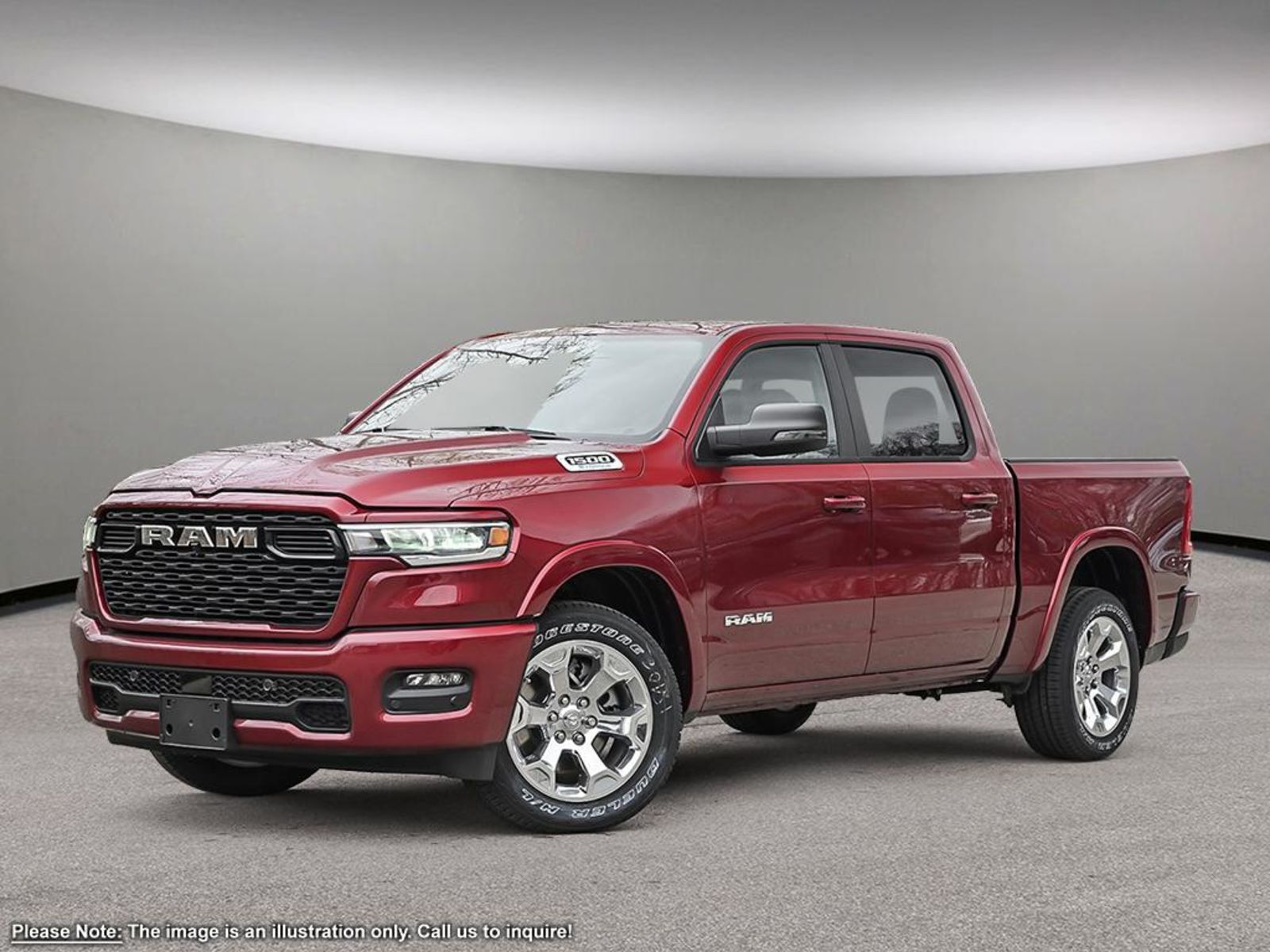 2025 Ram 1500 BIG HORN SPORT IN RED PEARL EQUIPPED WITH A 3.0L T