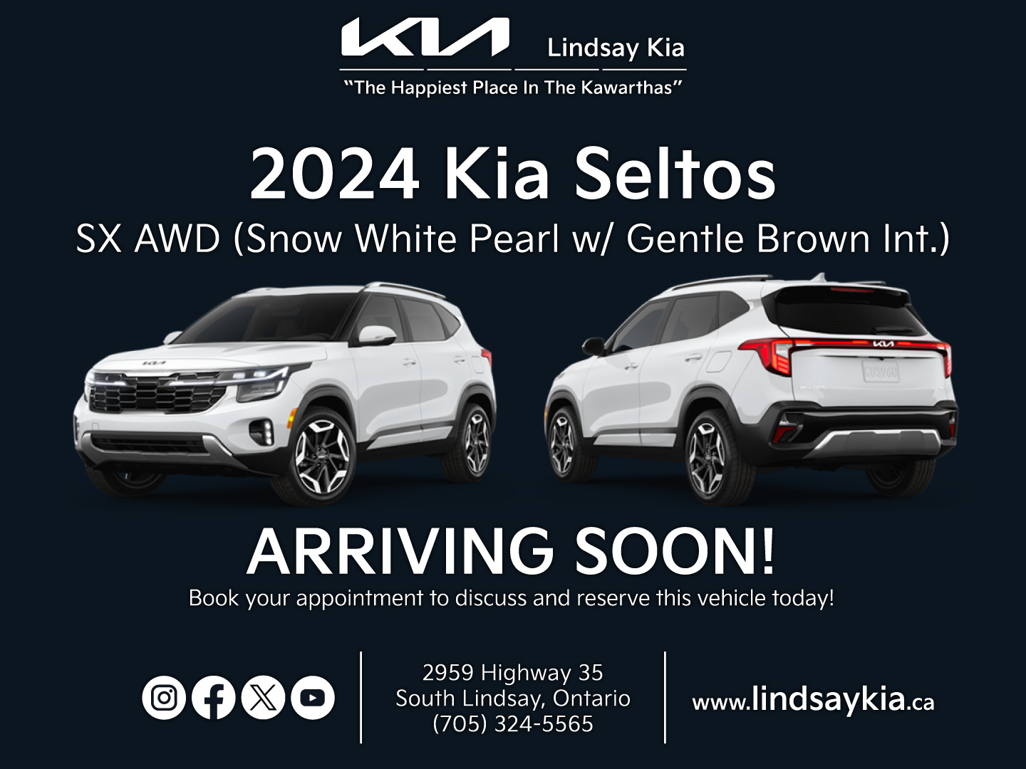 2024 Kia Seltos SX AWD w/ Brown Interior
