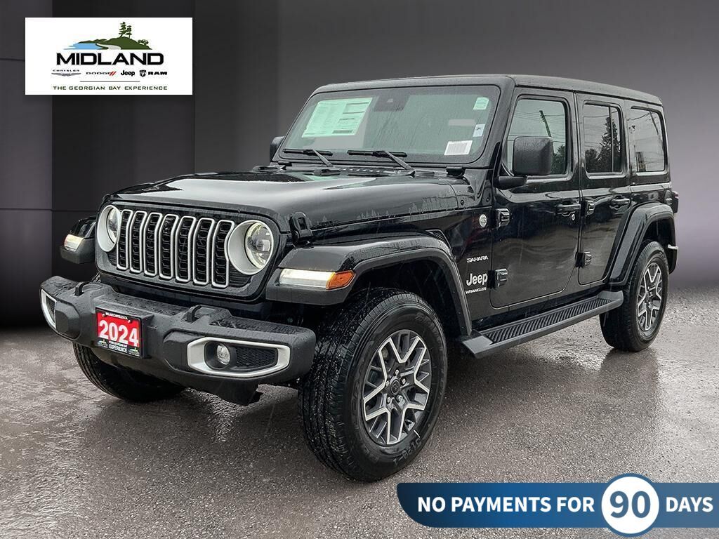 2024 Jeep Wrangler 4-Door Sahara-Leather/Sky One-Touch Top/Safety Grp