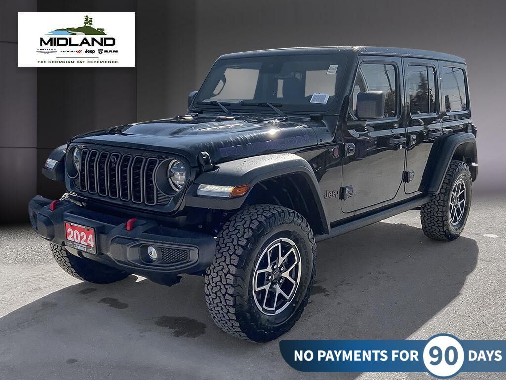 2024 Jeep Wrangler 4-Door Rubicon-Sky One-Touch Top/Safety Group/Tech