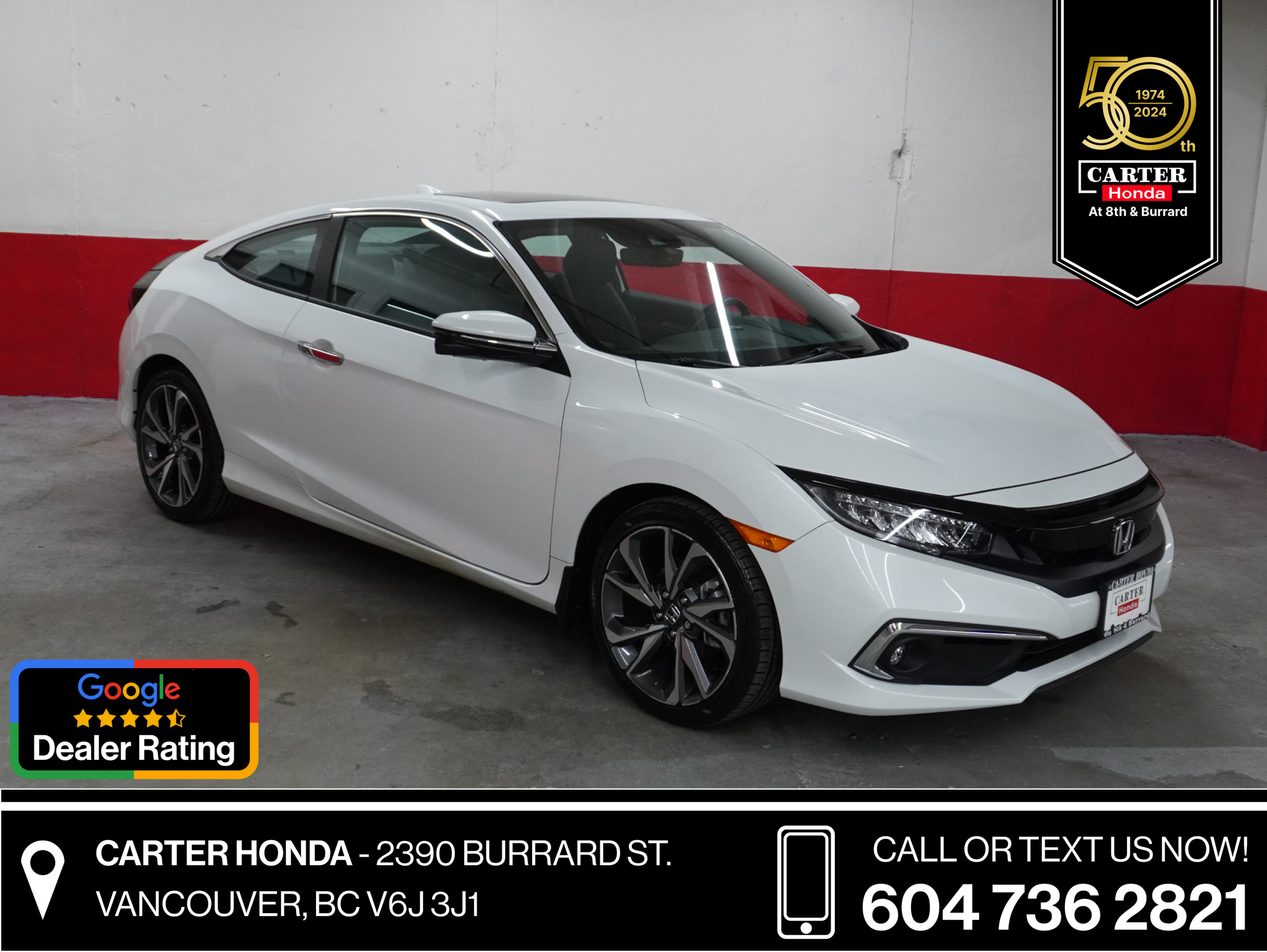 2019 Honda Civic Coupe TOURING CPE NO ACCIDENTS, LEATHER, GPS