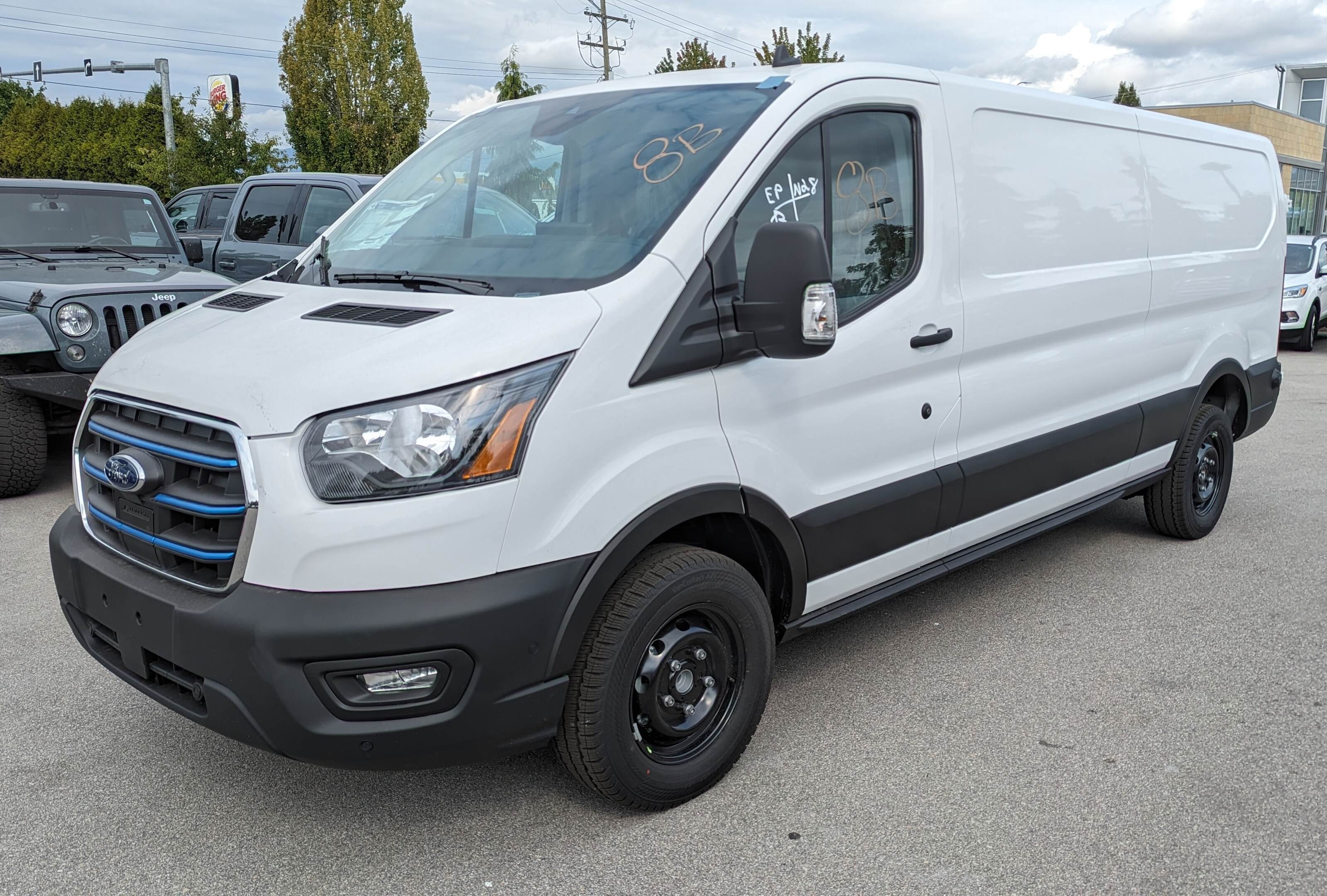 2023 Ford E-Transit Cargo Van Low Roof Cargo - Reverse & Side Sensing System, Na