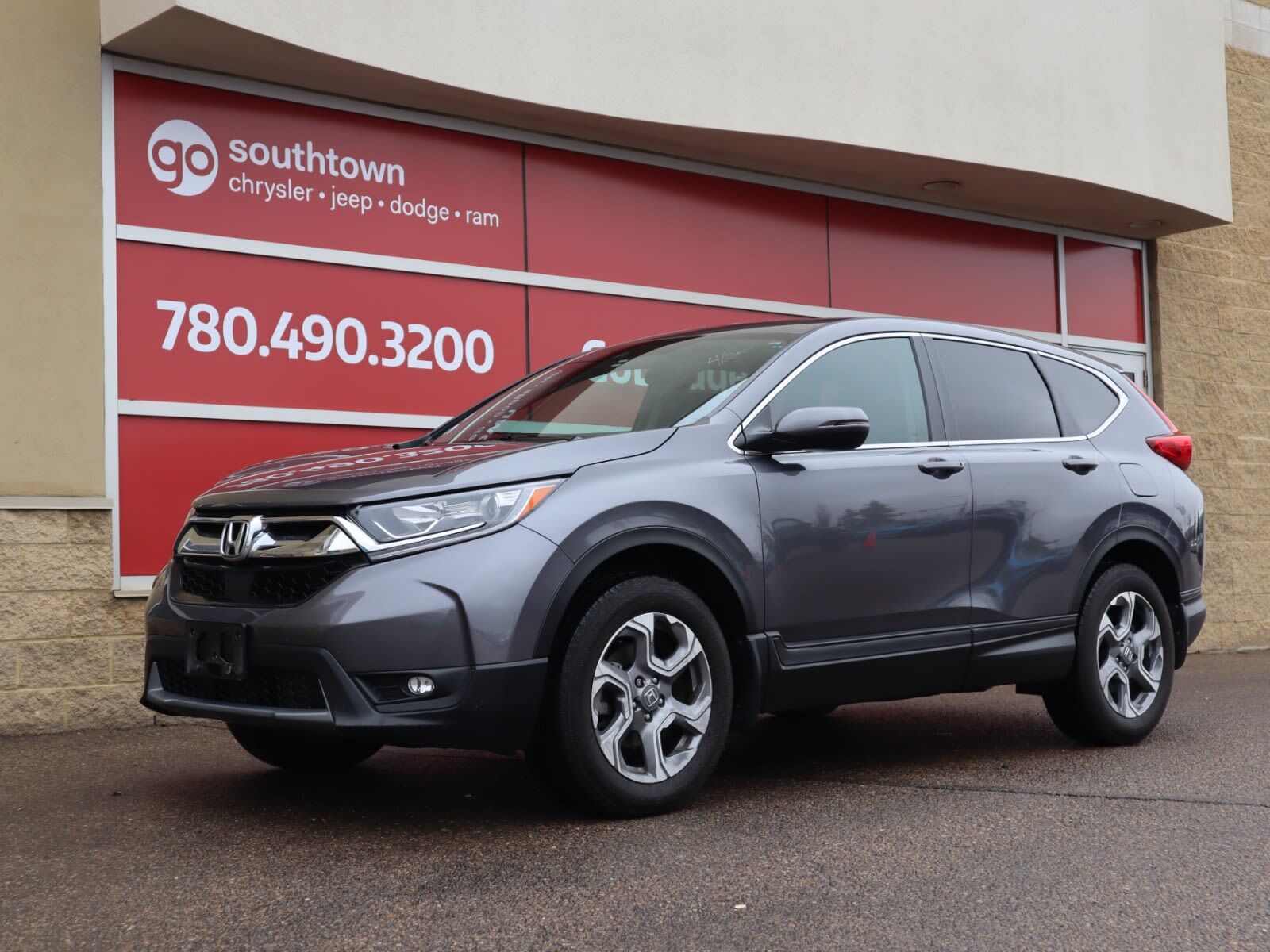 2019 Honda CR-V EX IN GREY EQUIPPED WITH A FUEL EFFICIENT 190HP 1.