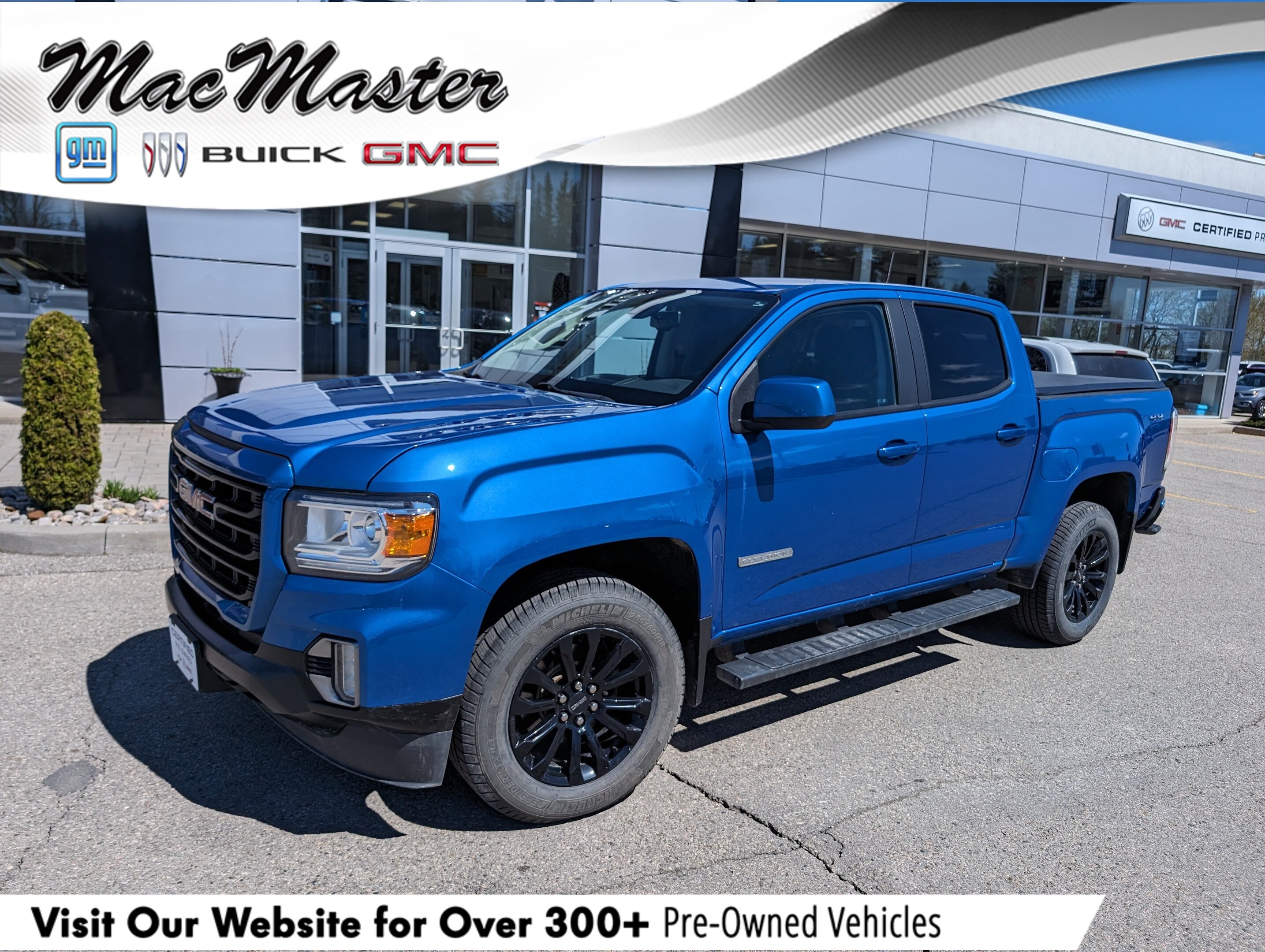 2021 GMC Canyon ELEVATION W/LEATHER, CREW, 4X4, RMTE STRT, 1-OWNER