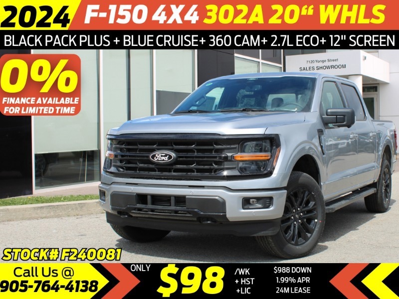 2024 Ford F-150 XLT - 302A PACKAGE  BLACK PACKAGE  BLUE CRUISE