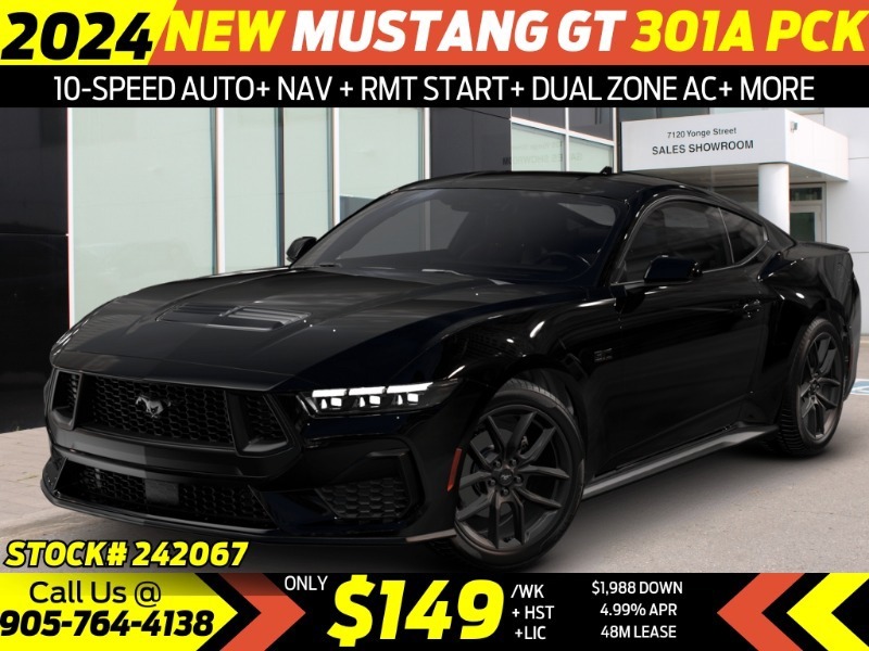 2024 Ford Mustang GT Fastback - NITE PONY PACKAGE  10-SPEED AUTO  CO
