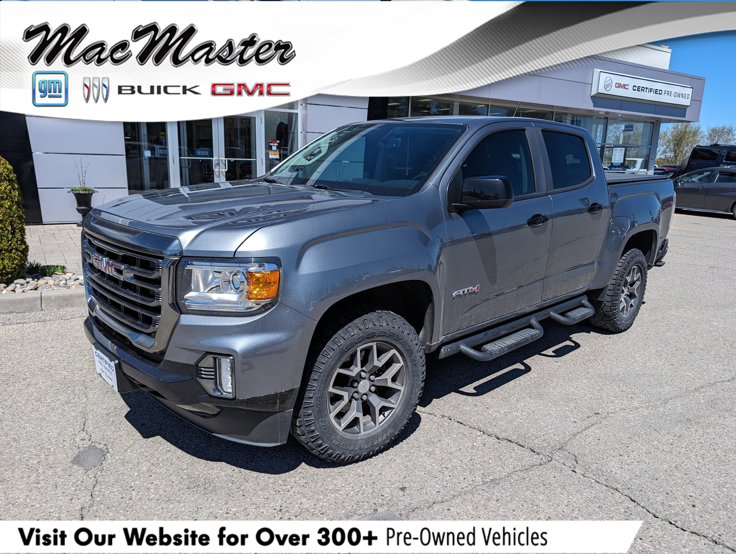2021 GMC Canyon AT4 W/LEATHER, CREW 4X4, HTD LEATHER, REMOTE START