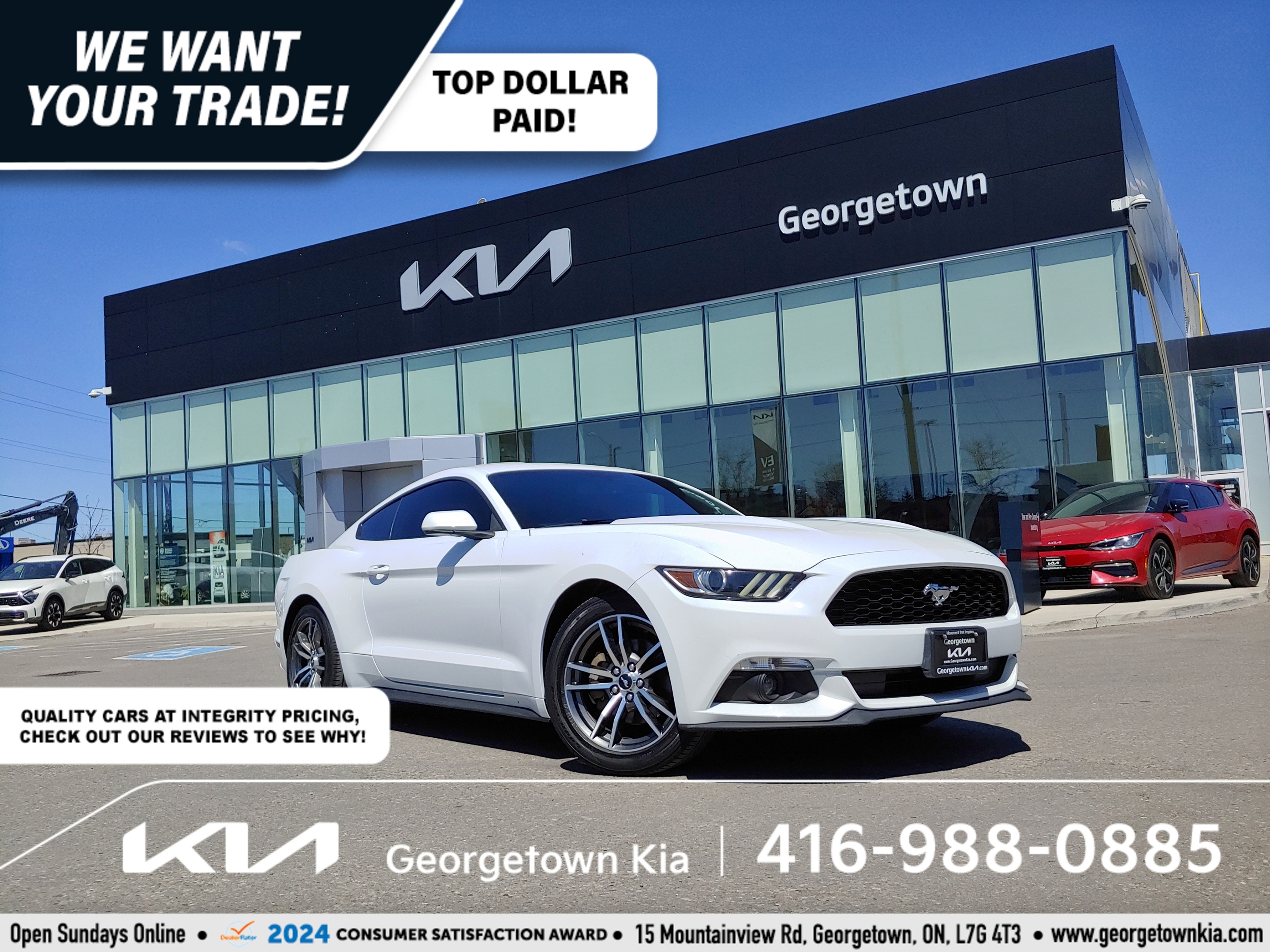 2017 Ford Mustang EcoBoost 2.3L RWD | BU CAM | 78K KM | PWR GROUP