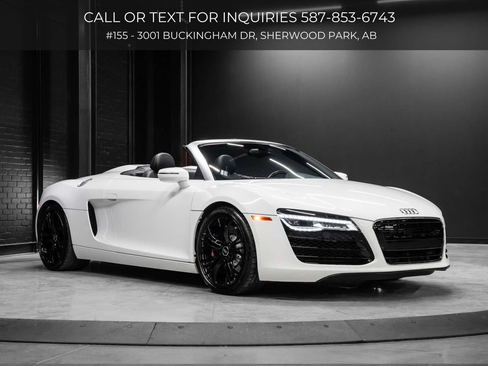 2015 Audi R8 V8 | Front End PPF | Black Roof | Heated Seats