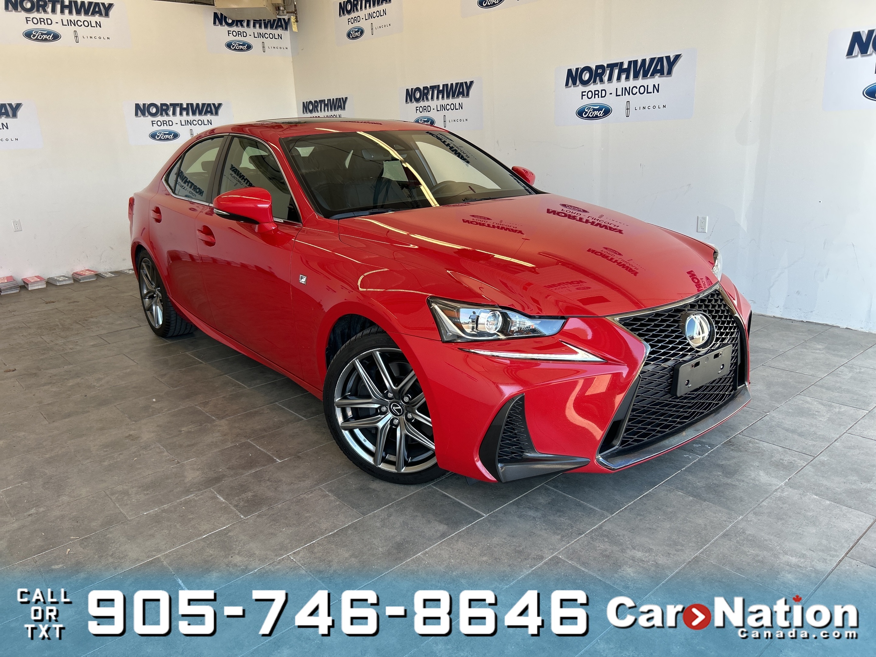 2017 Lexus IS 300 F SPORT |AWD | LEATHER | ROOF | NAV | ONLY 63KM!