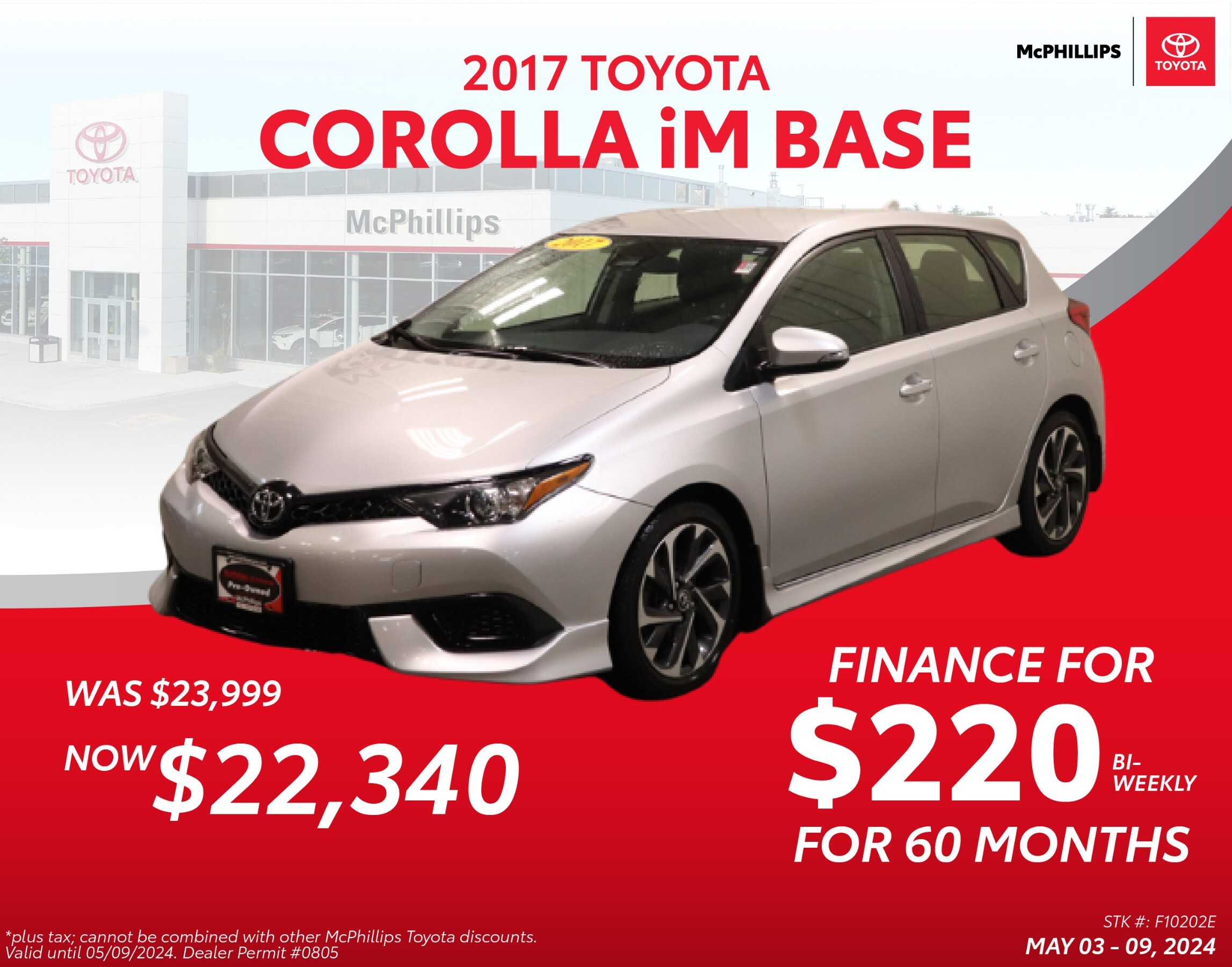 2017 Toyota Corolla iM FWD | LOW KM | HTD SEATS | REAR CAMERA