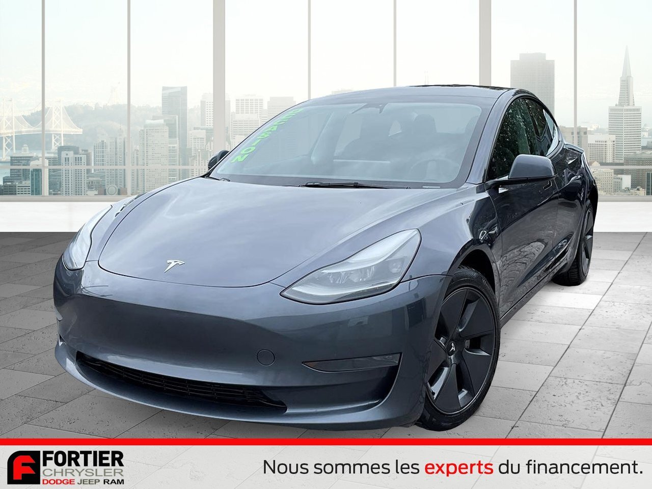 2023 Tesla Model 3 SR + 430 KM AUTONOMIE + CUIR GPS + HEATED SEATS + 