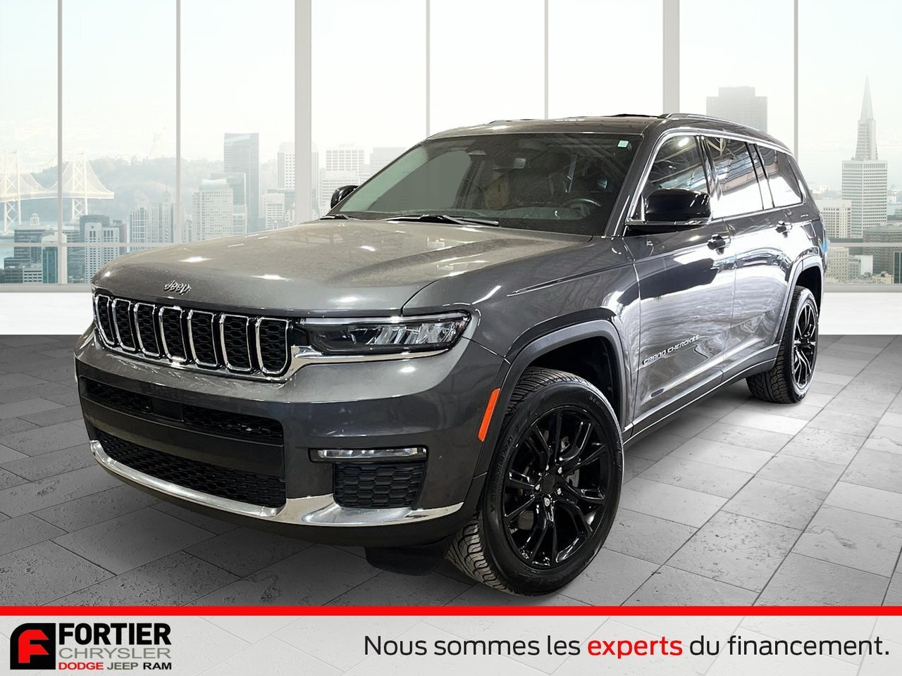 2021 Jeep Grand Cherokee L LIMITED + 4X4 + GPS + CUIR HEATED FRONT AND REAR S