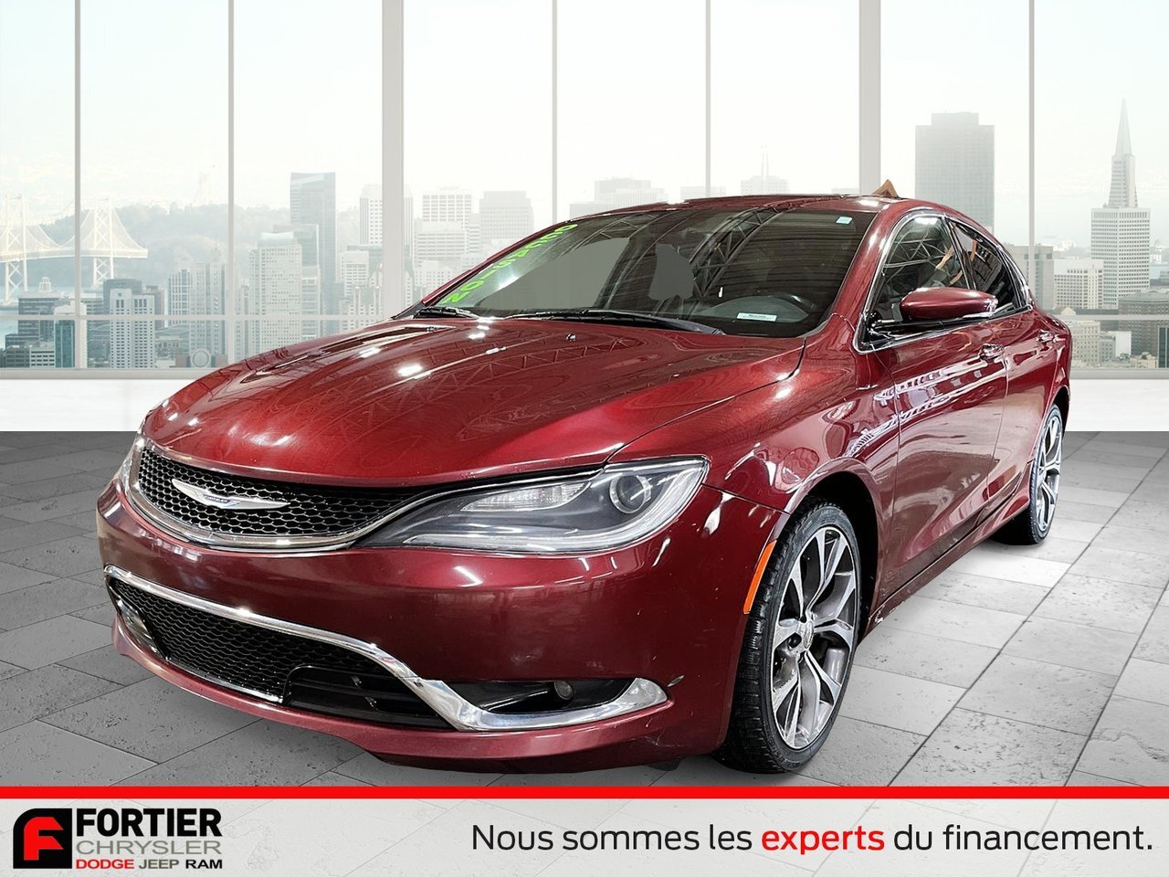 2016 Chrysler 200 C SUNROOF + LEATHER+ V6 +8.4 UCONNECT + MAGS / TOI