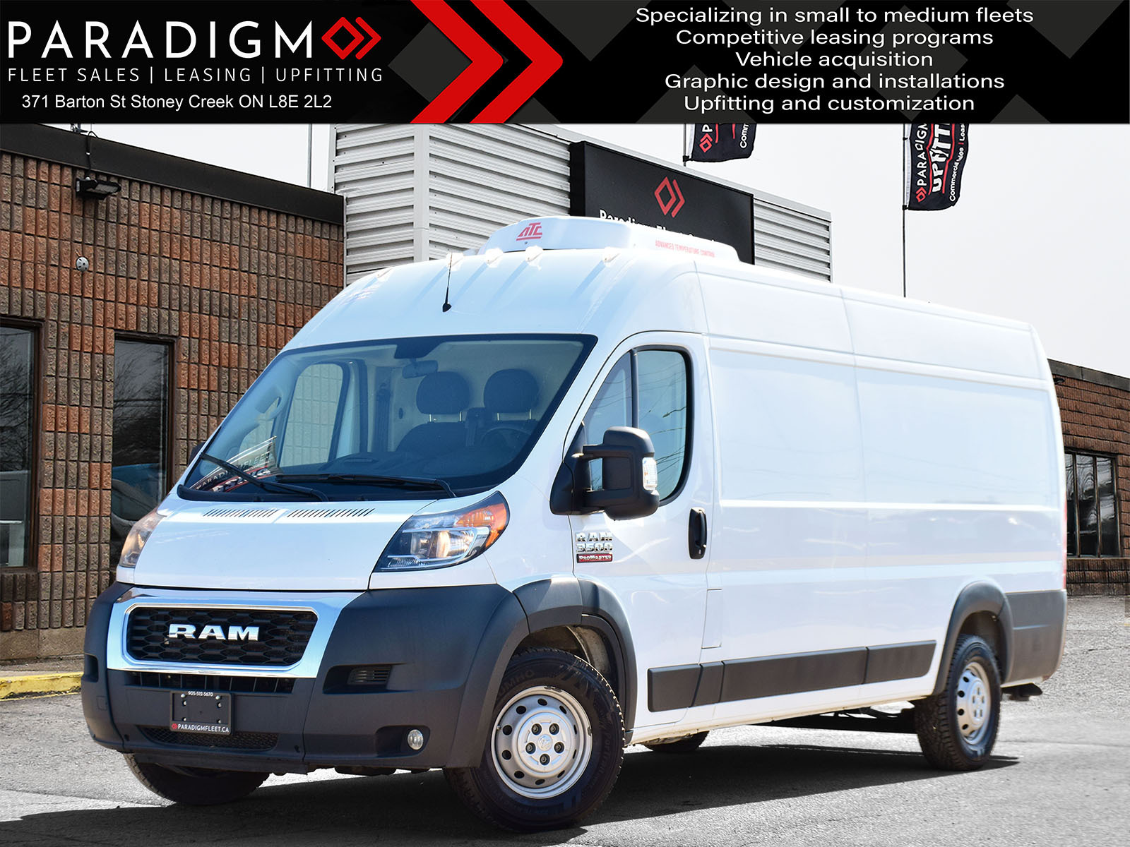 2021 Ram ProMaster Cargo Van 3500 REFRIGERATED HIGH ROOF EXTENDED!!!