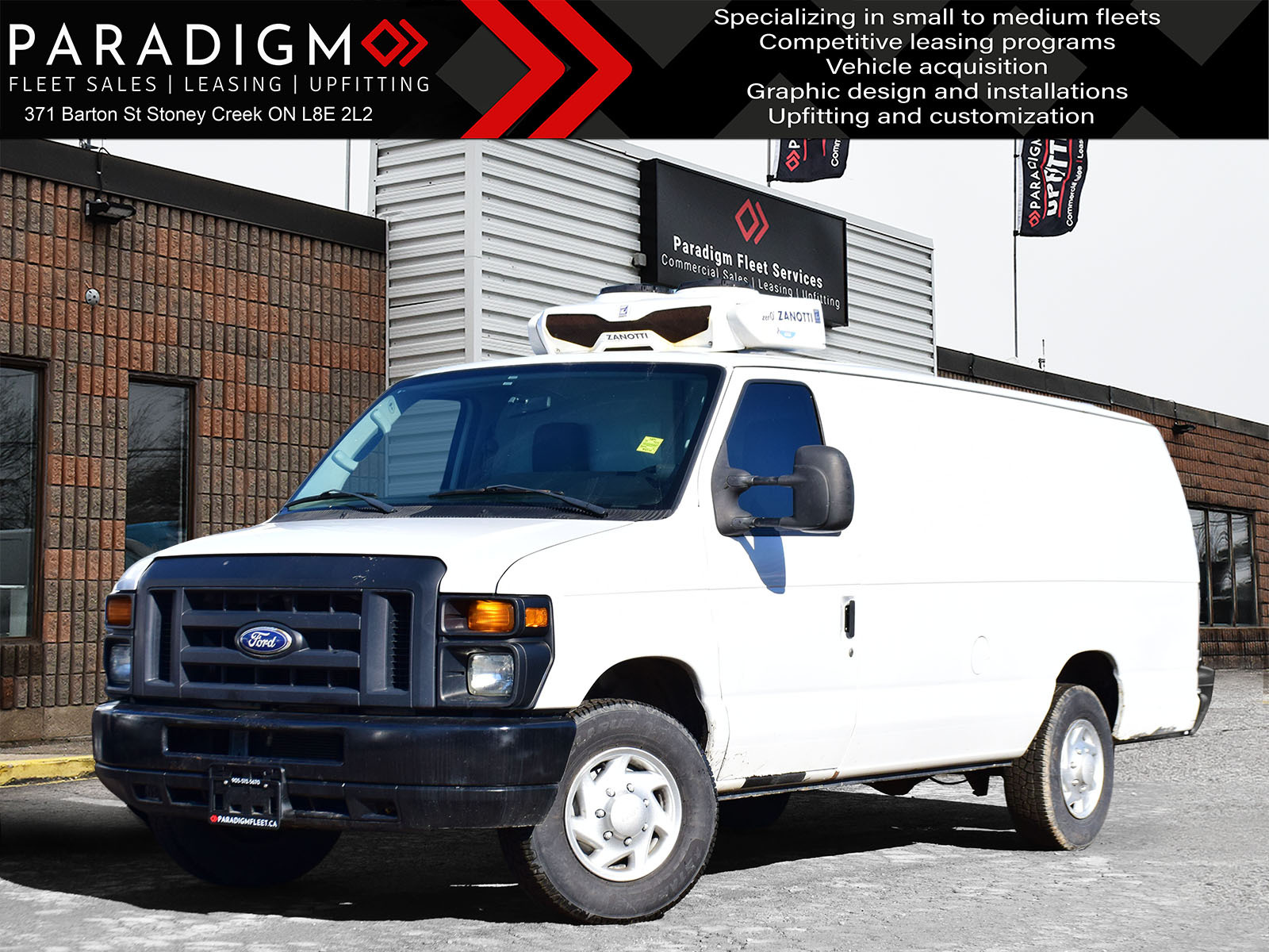 2014 Ford E-Series Cutaway Chassis 138-Inch WB Low Roof Reefer Van 5.4L V8 *AS IS*