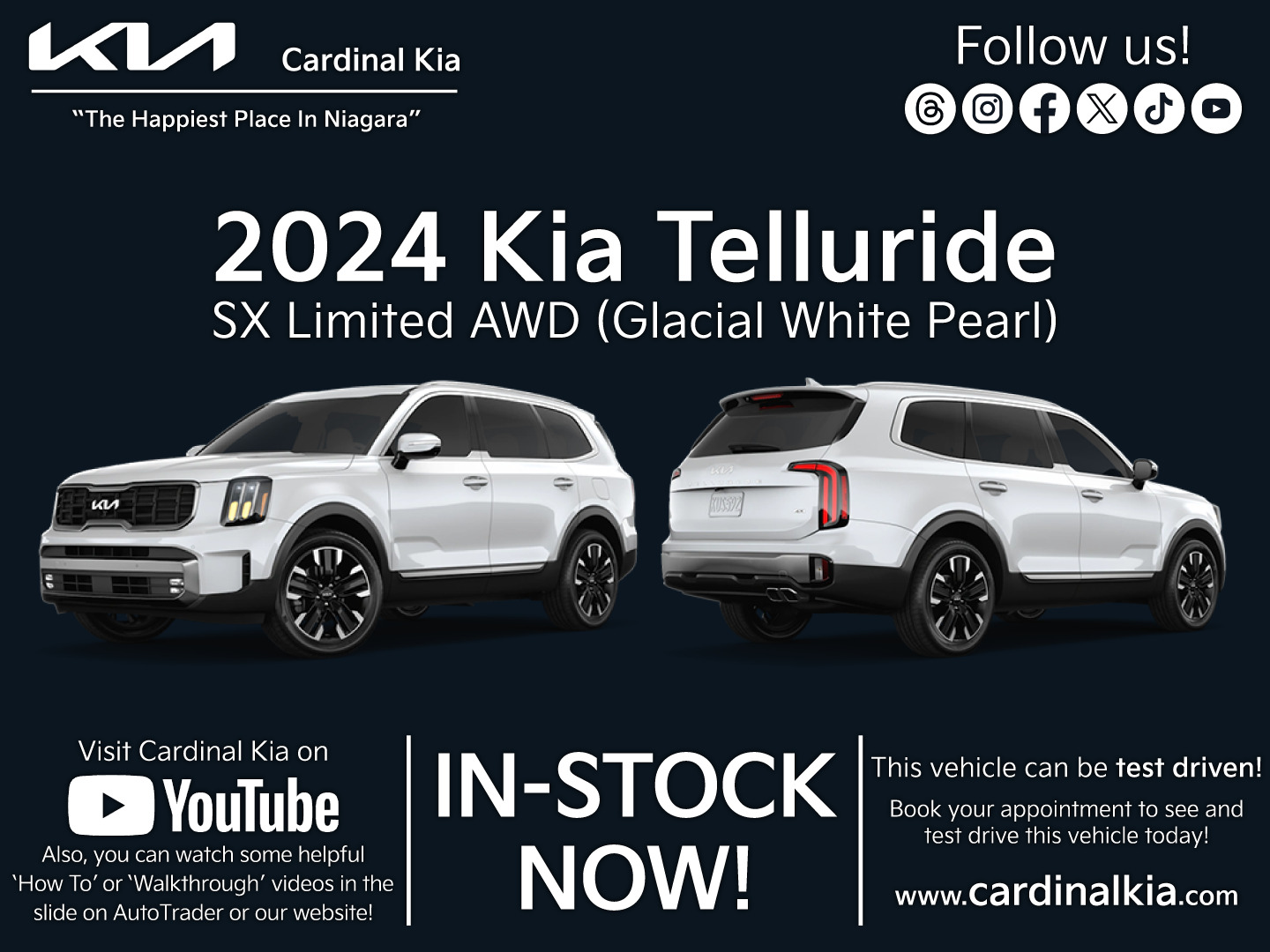 2024 Kia Telluride SX Limited AWD w/ Black Interior