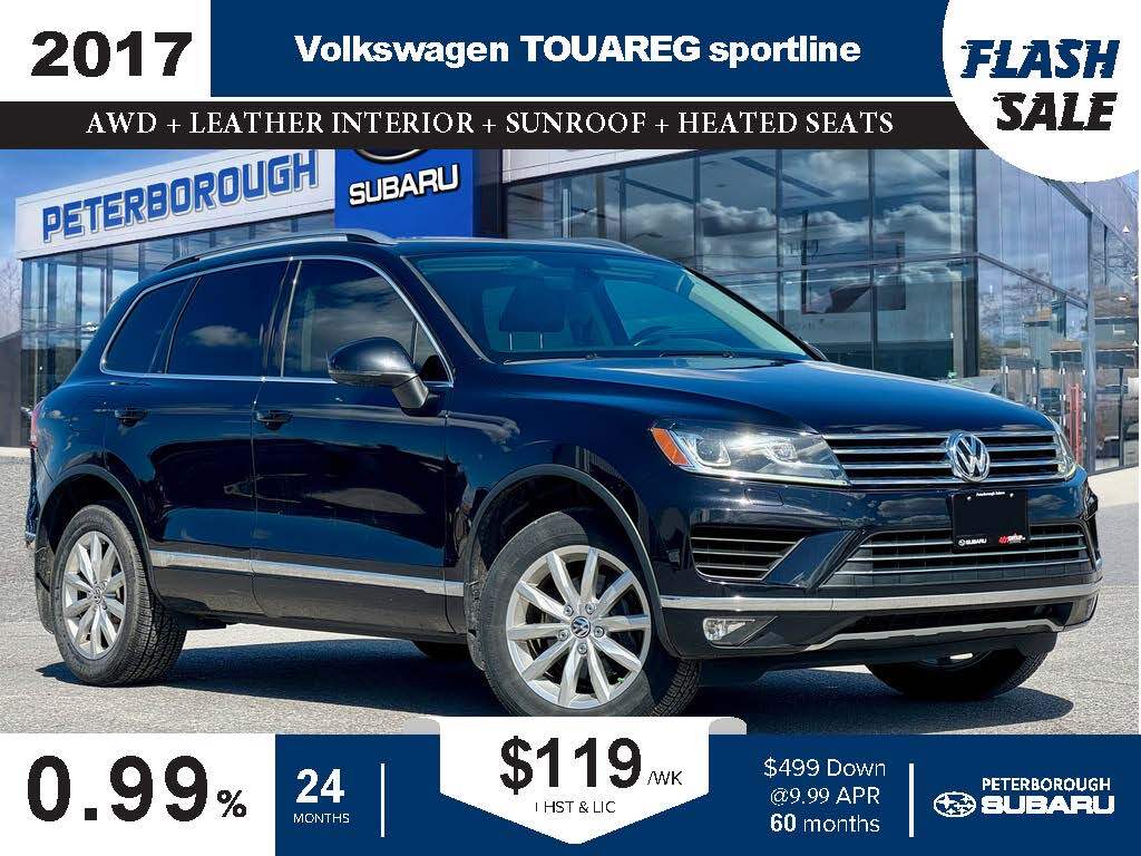 2017 Volkswagen Touareg Sportline AWD | Lthr | Nav | Sunroof | Heated Seat