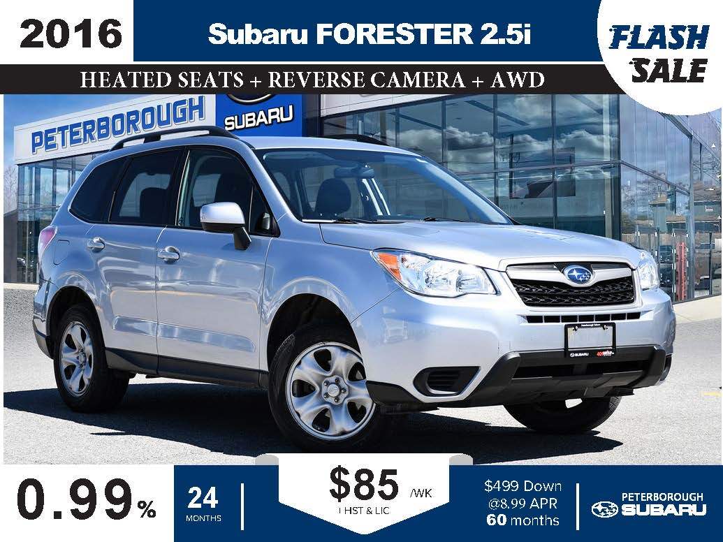 2016 Subaru Forester 2.5i - CPO 3.99% FINANCING