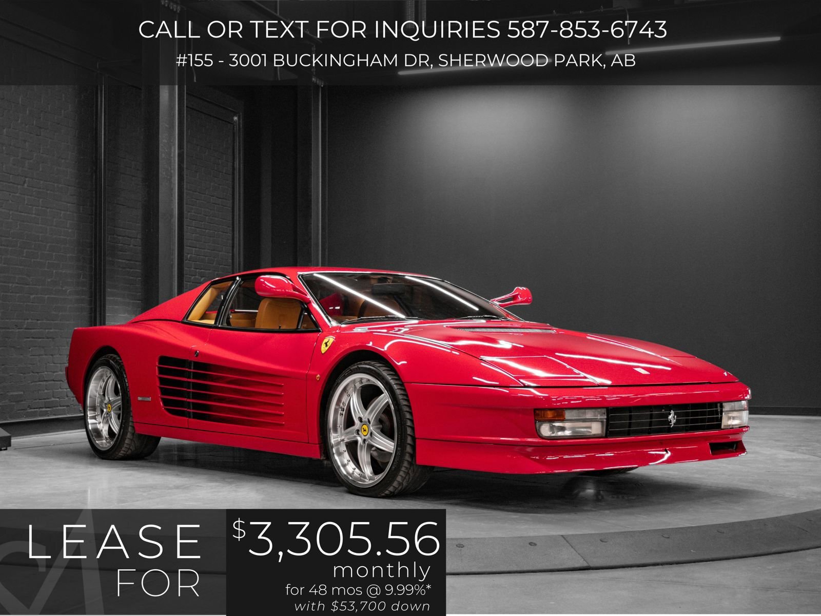 1986 Ferrari Testarossa | Gated Manual 5 Speed | Five Litre Flat 12 Engine