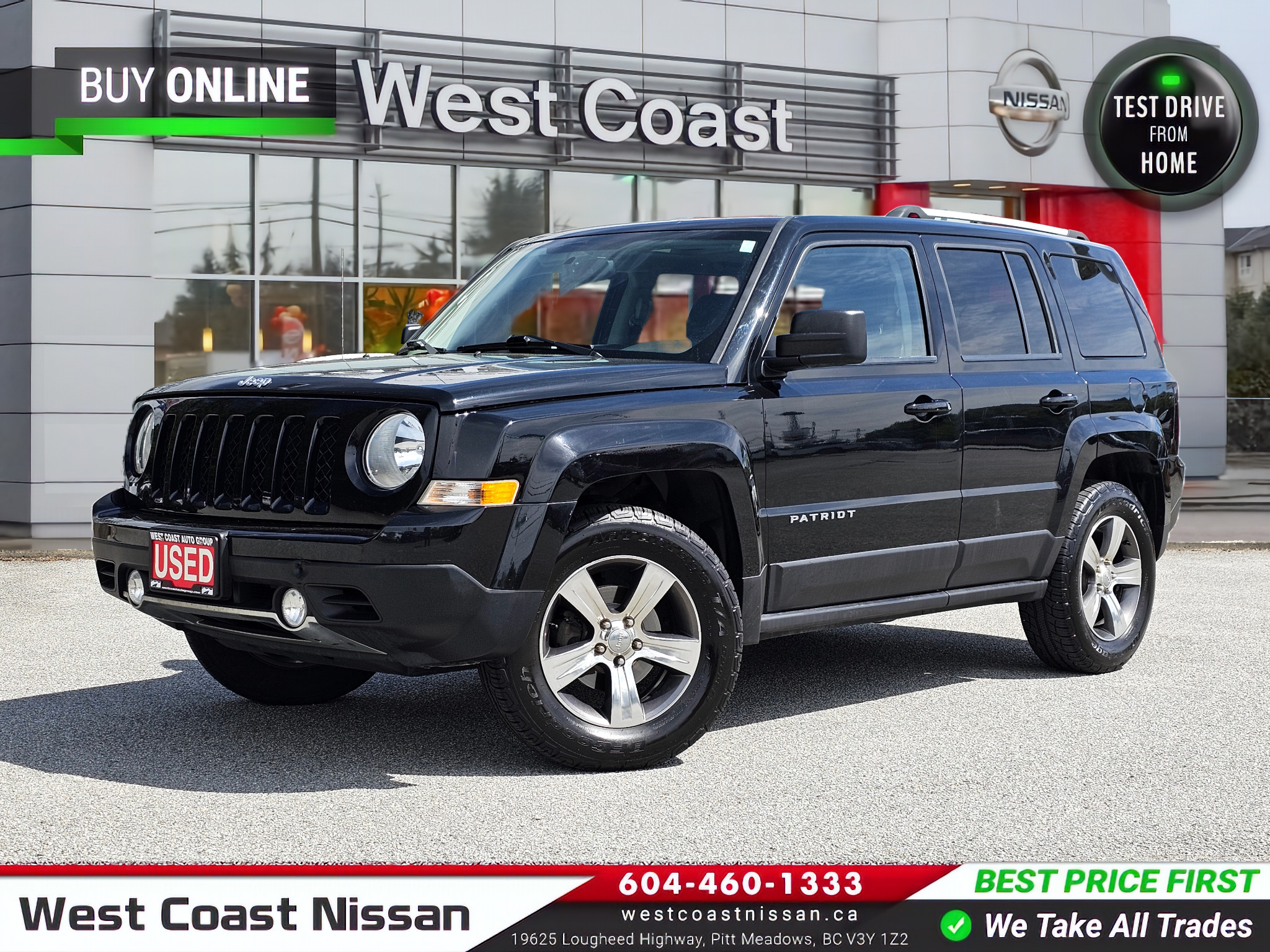2017 Jeep Patriot High Altitude Ed. 4X4- Just Arrived, No Accidents!